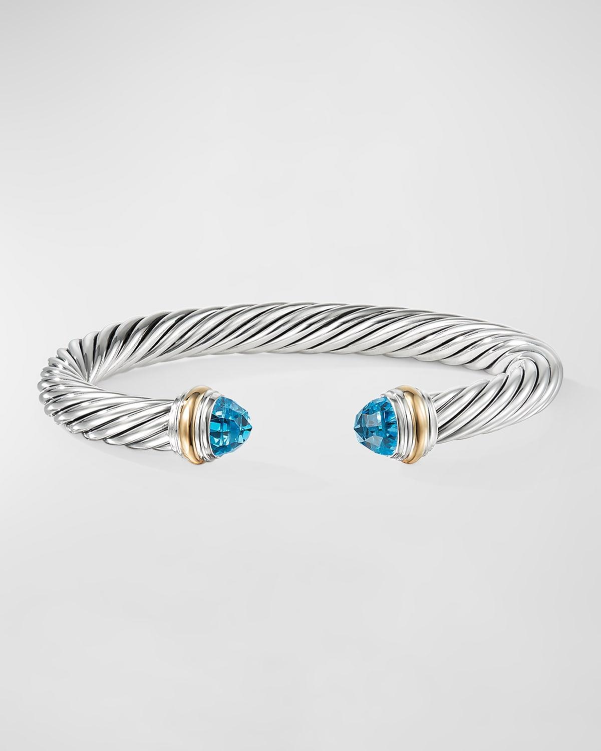 David Yurman Cable Classics Bracelet with Prasiolite and 14K Yellow Gold Product Image