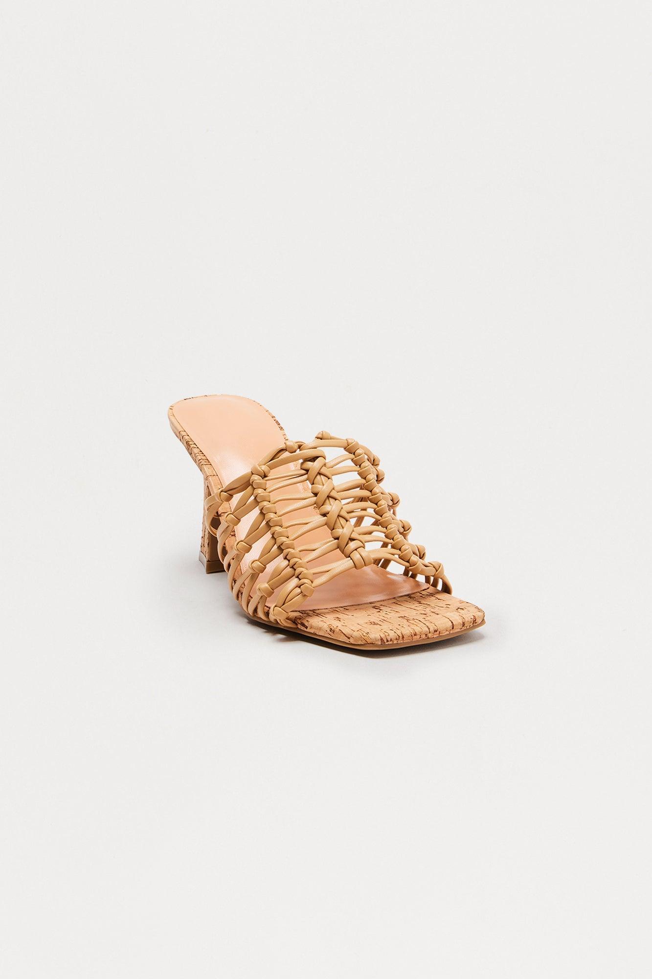 Clubhouse Braided Cork Mules - Natural Product Image