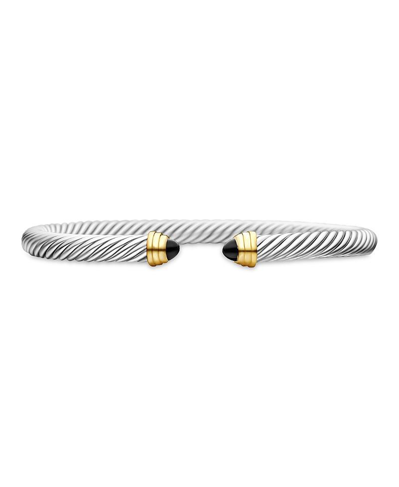 David Yurman Cable Classics Bracelet with Blue Topaz and Gold Product Image