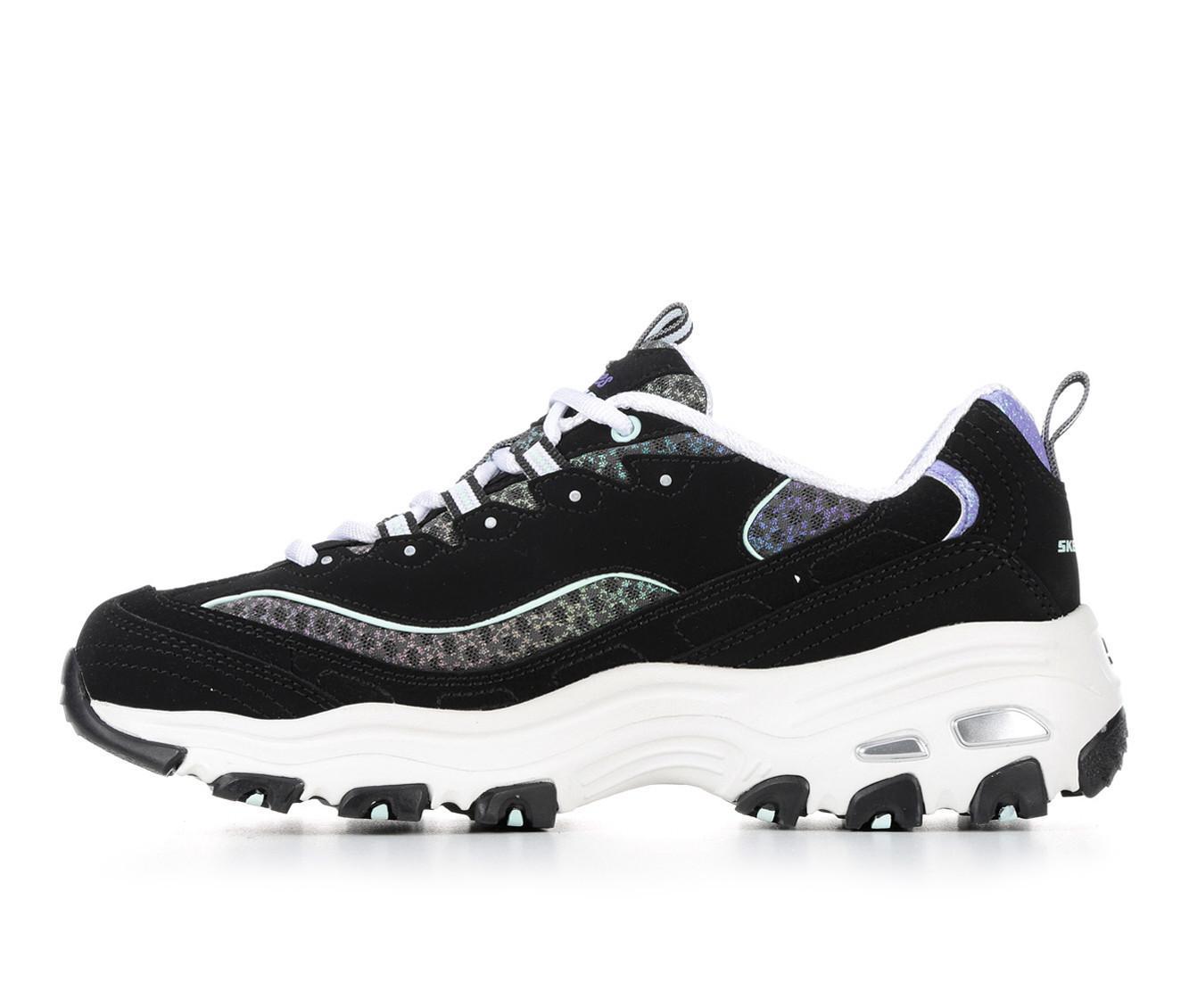 Women's Skechers 149268 D'Lites Glowing Path Wedge Sneakers Product Image