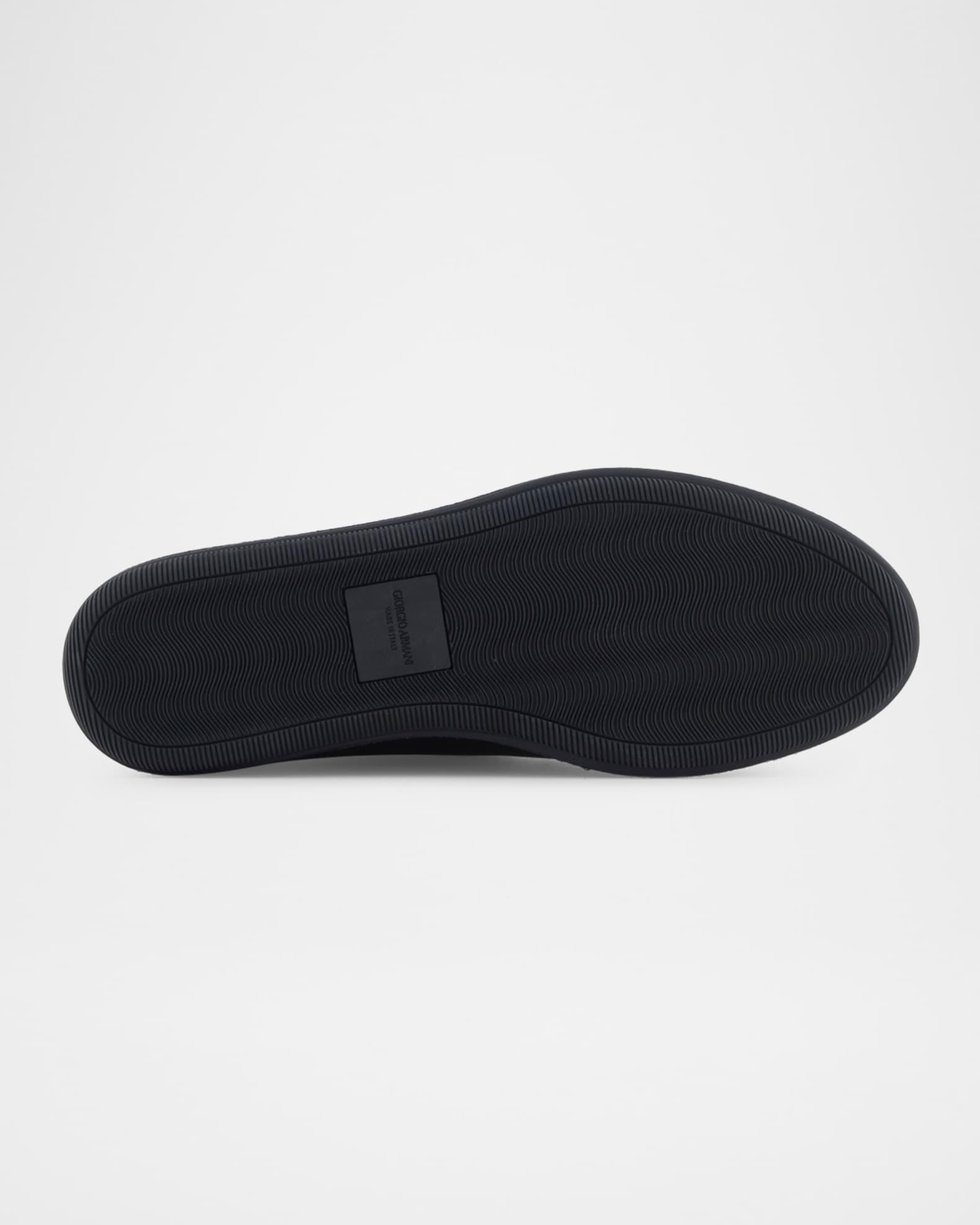 Men's Leather Monogram Slipper Loafers Product Image
