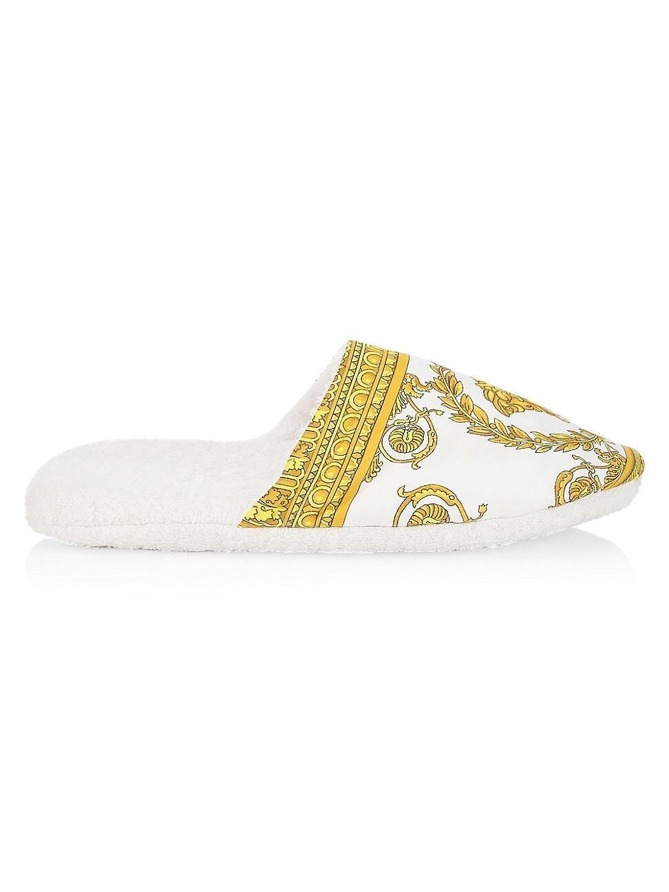 Mens Barocco-Print Mule Slippers Product Image