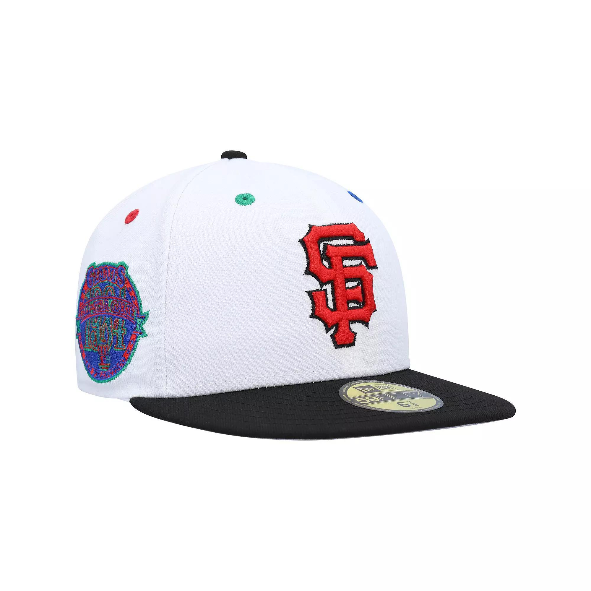 Men's New Era White/Black San Francisco Giants 1984 MLB All-Star Game Primary Eye 59FIFTY Fitted Hat, Size: 7 Product Image