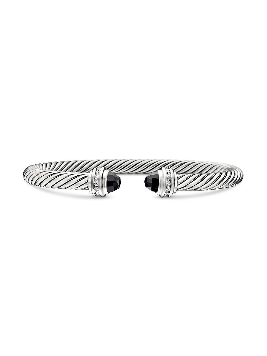 David Yurman Cable Classics Bracelet with Black Onyx & Diamonds Product Image