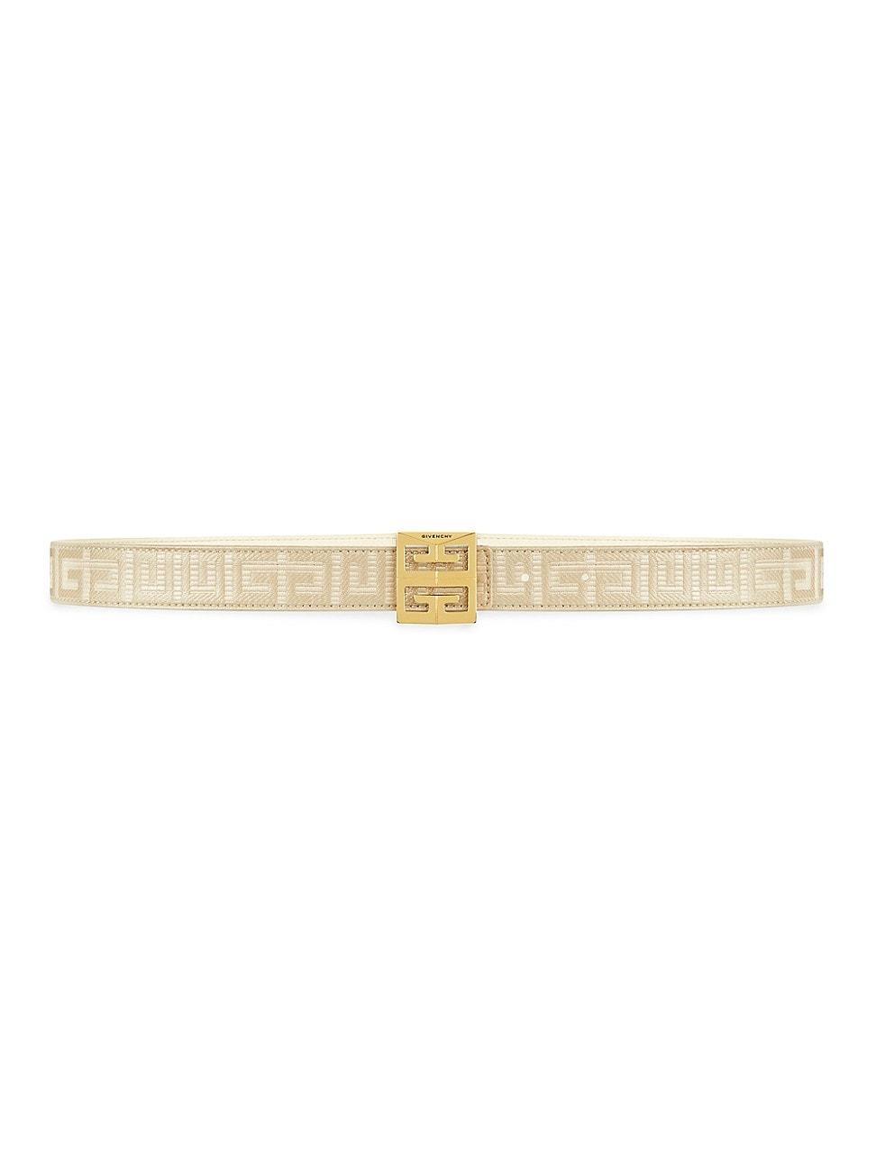 Womens 4G Reversible Belt in Coated Canvas Product Image