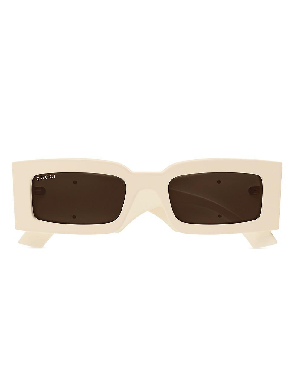Geometric Acetate Rectangle Sunglasses Product Image