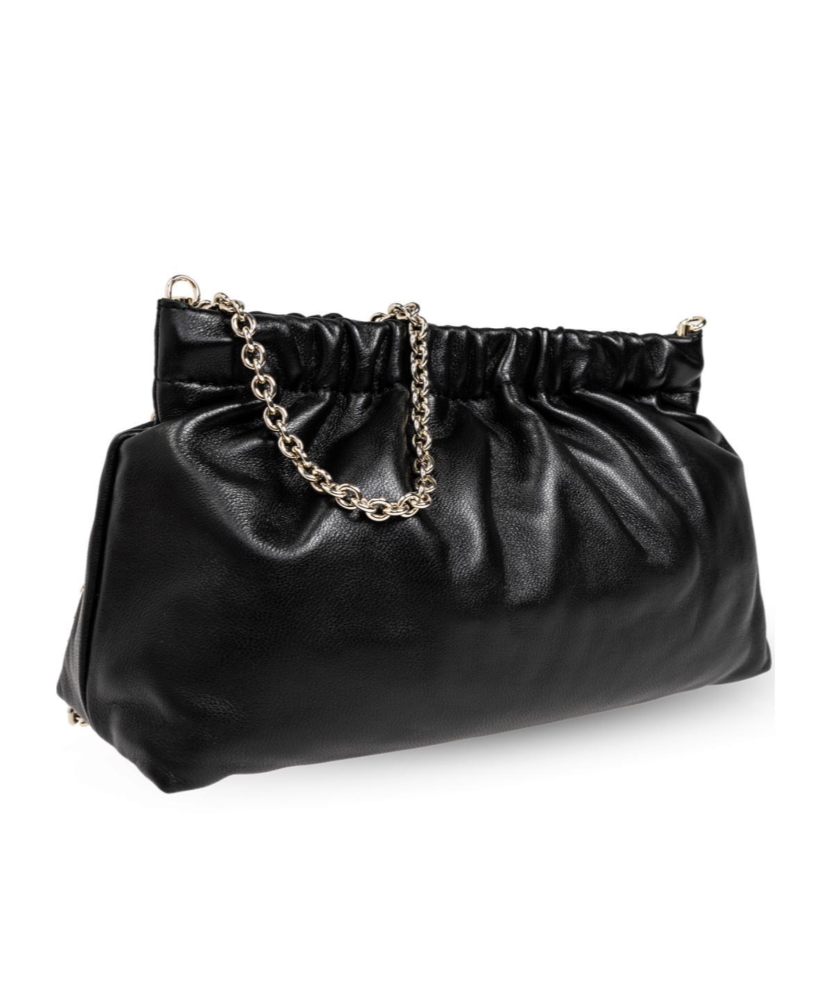 FURLA Nuvola Ruched Chain In Black Product Image