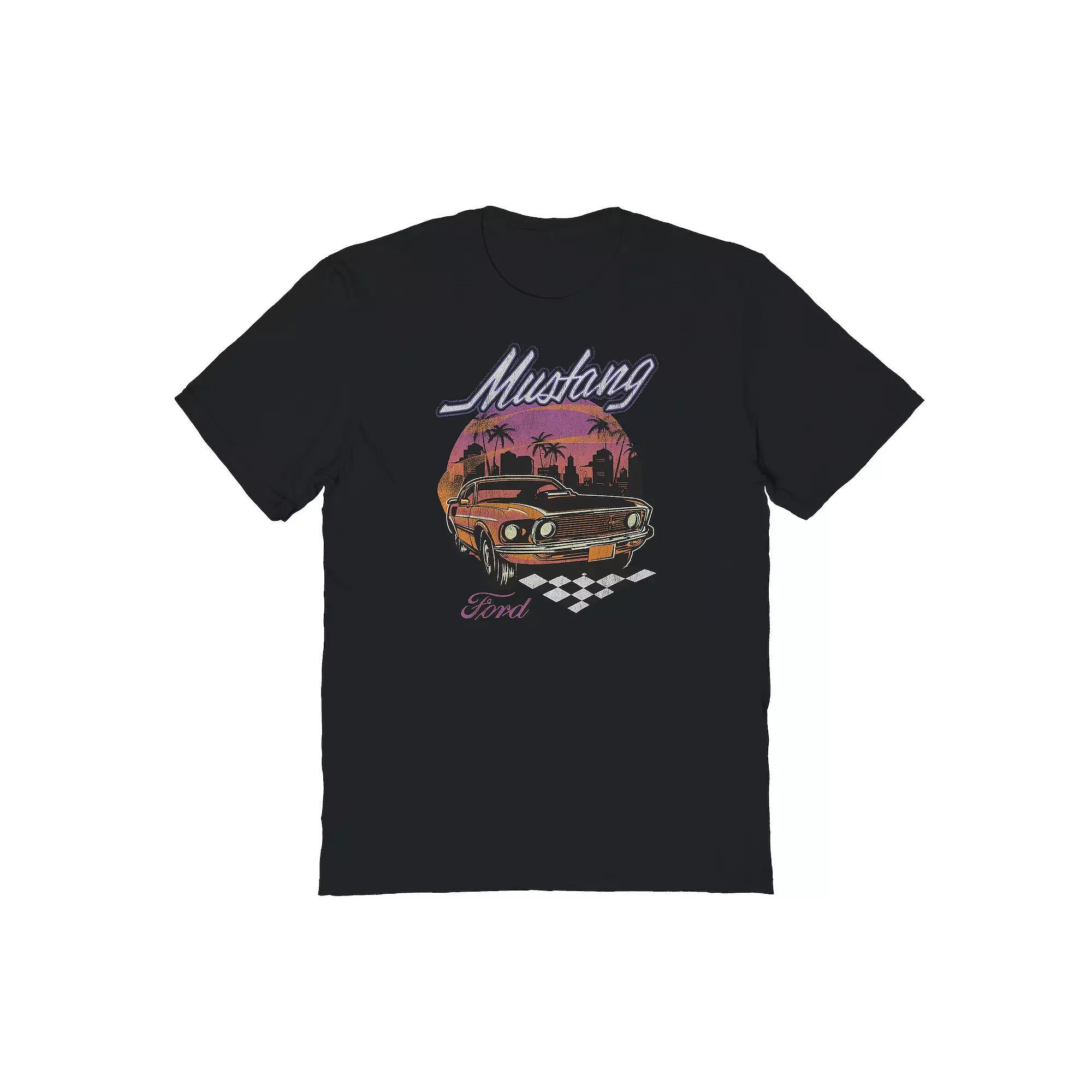 Men's Cali Mustang Graphic Tee, Size: Large, Black Product Image