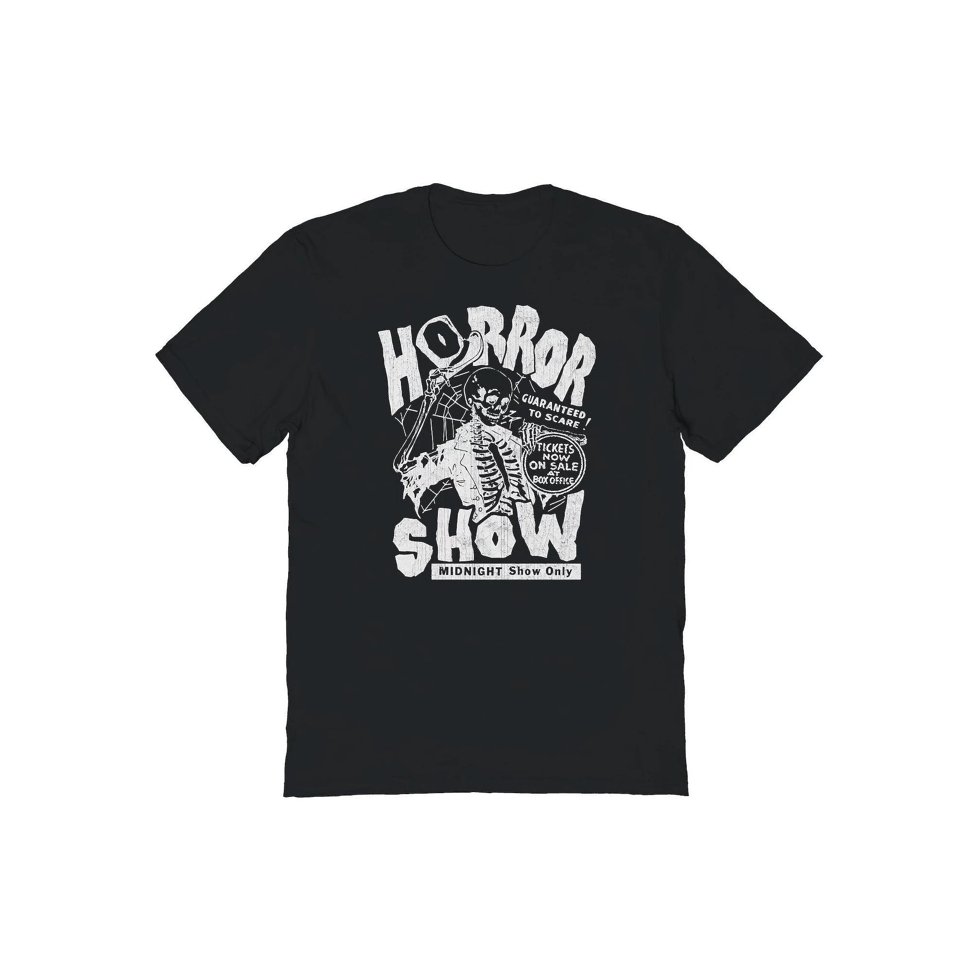 Men's Horror Show Halloween Graphic Tee, Size: Medium, Black Product Image
