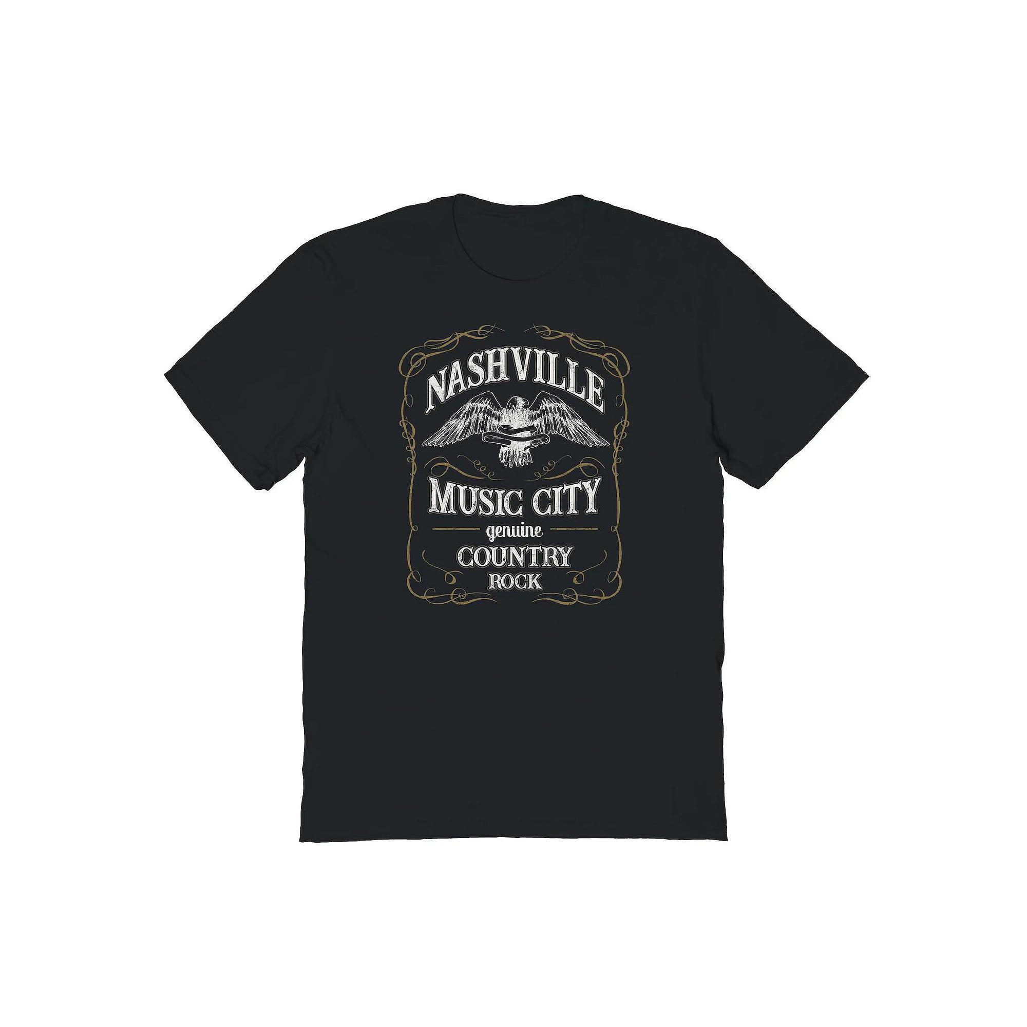 Men's COLAB89 by Threadless Nashville Music Graphic Tee, Size: XXL, Black Product Image