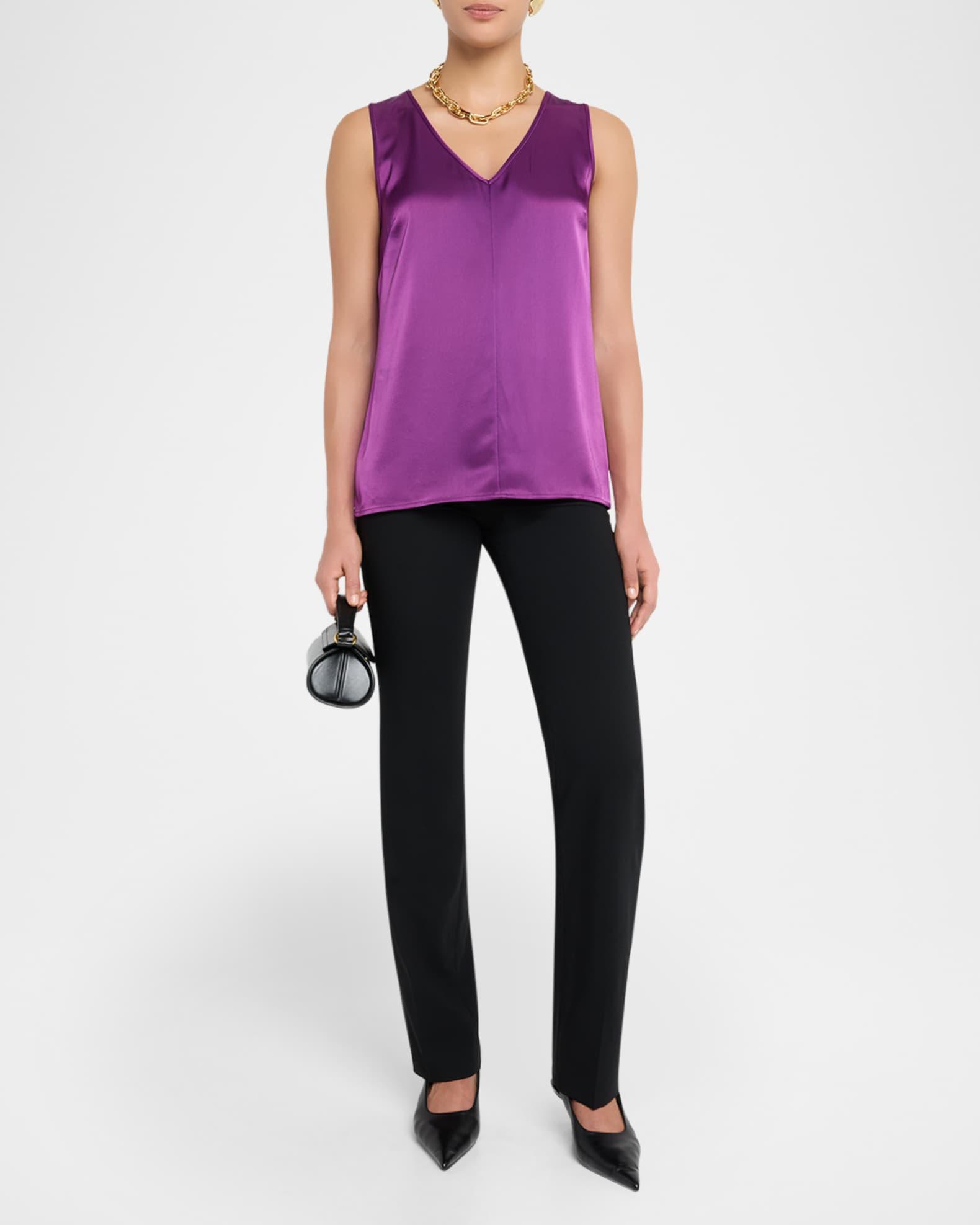 Liquid Satin V-Neck Top Product Image