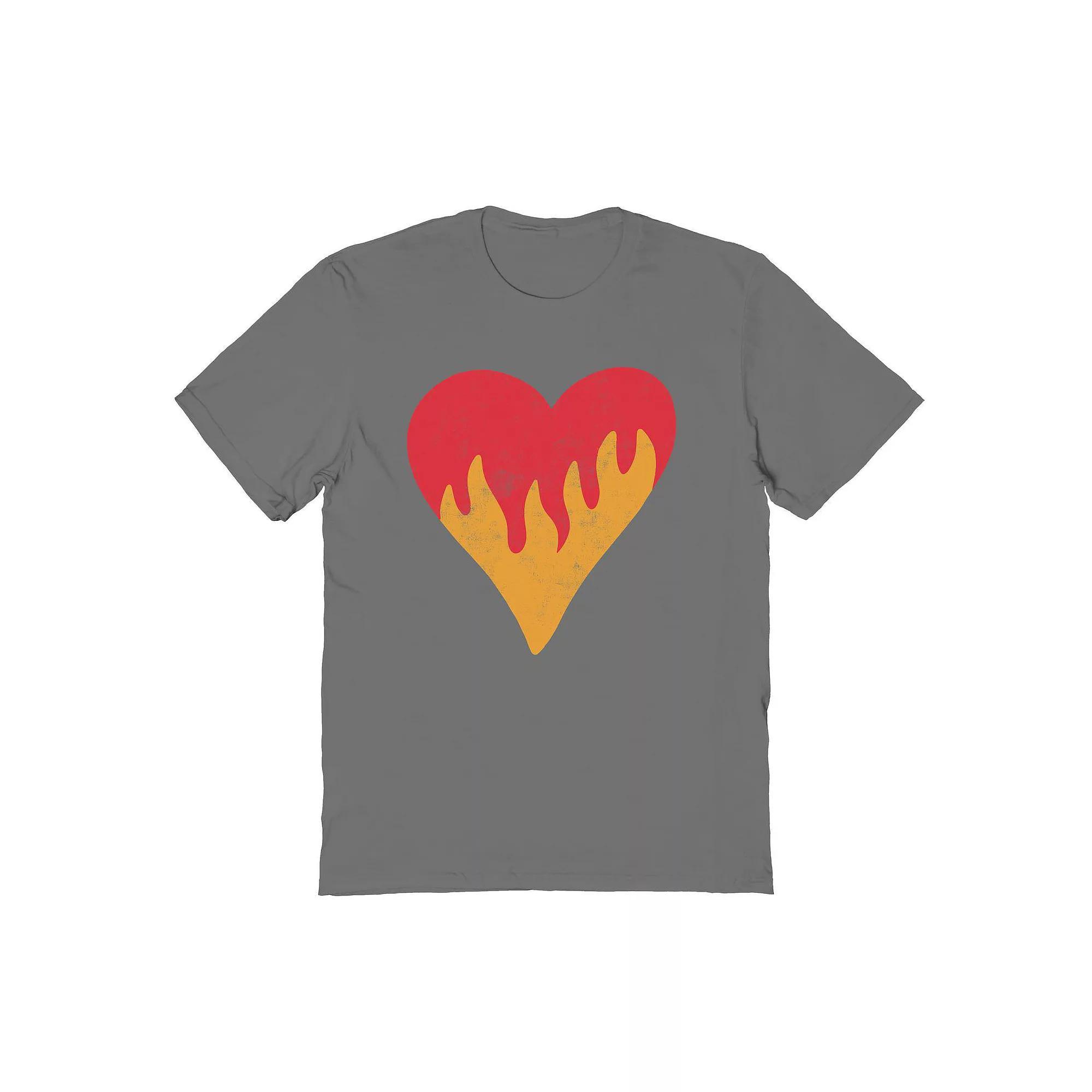 Men's COLAB89 by Threadless Tropical Sunset Sea Turtle Design Graphic Tee, Size: XL, Grey Product Image