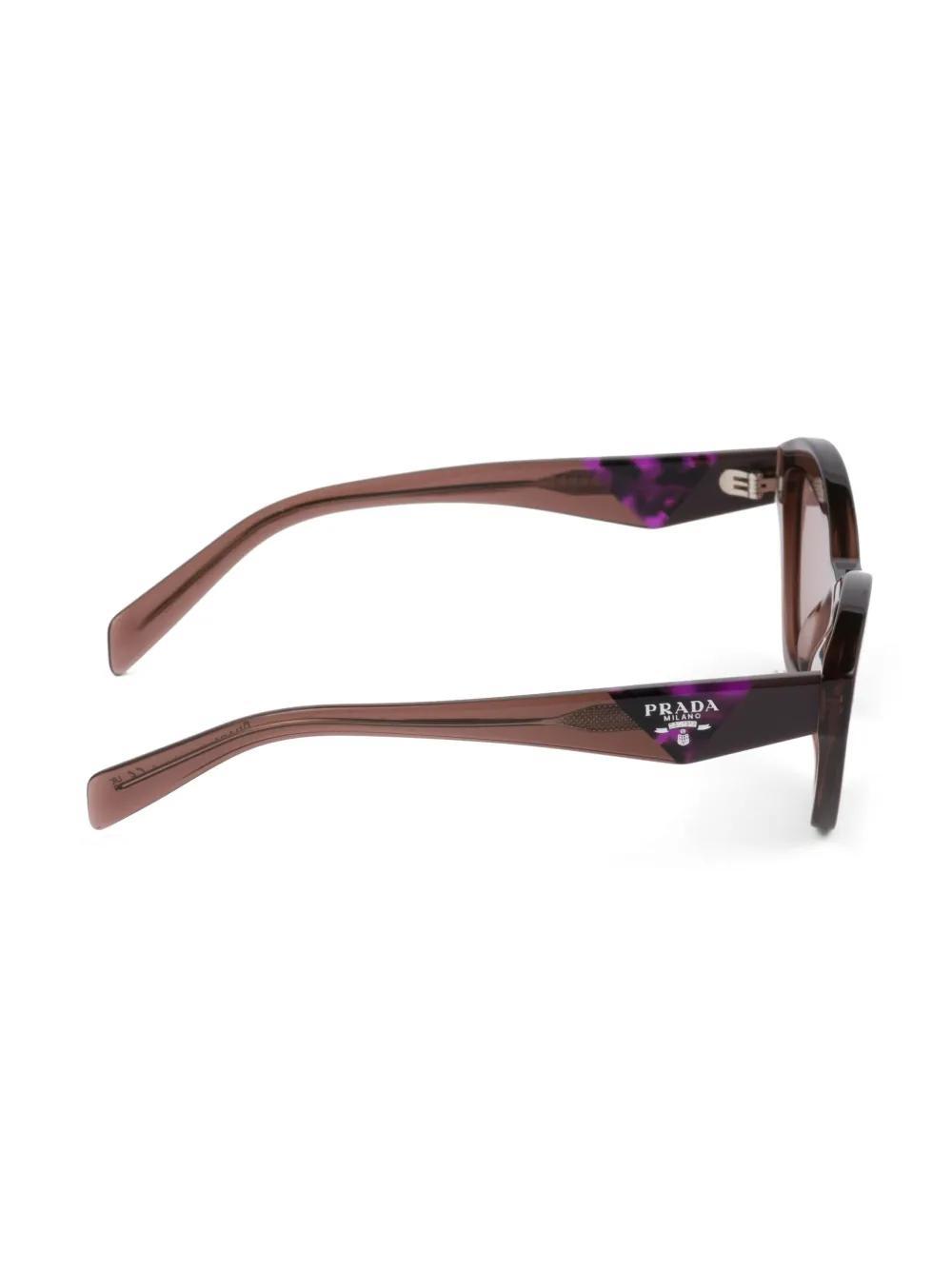PRADA Symbole Cat-eye Sunglasses In Brown Product Image
