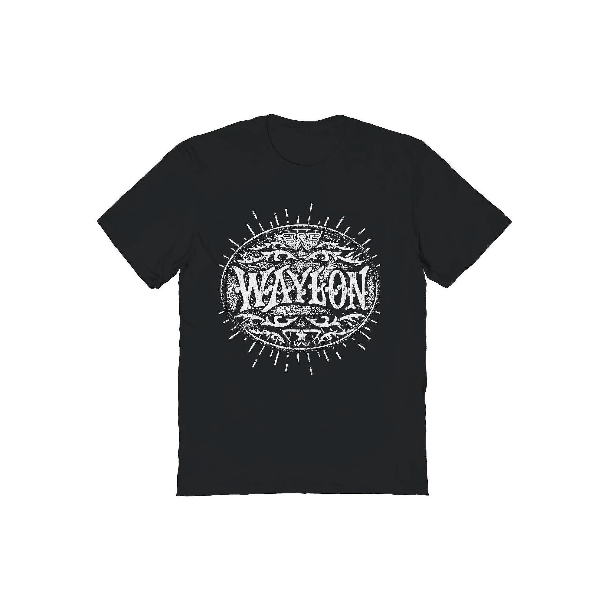 Men's Waylon Jennings Buckle Graphic Tee, Size: Medium, Black Product Image