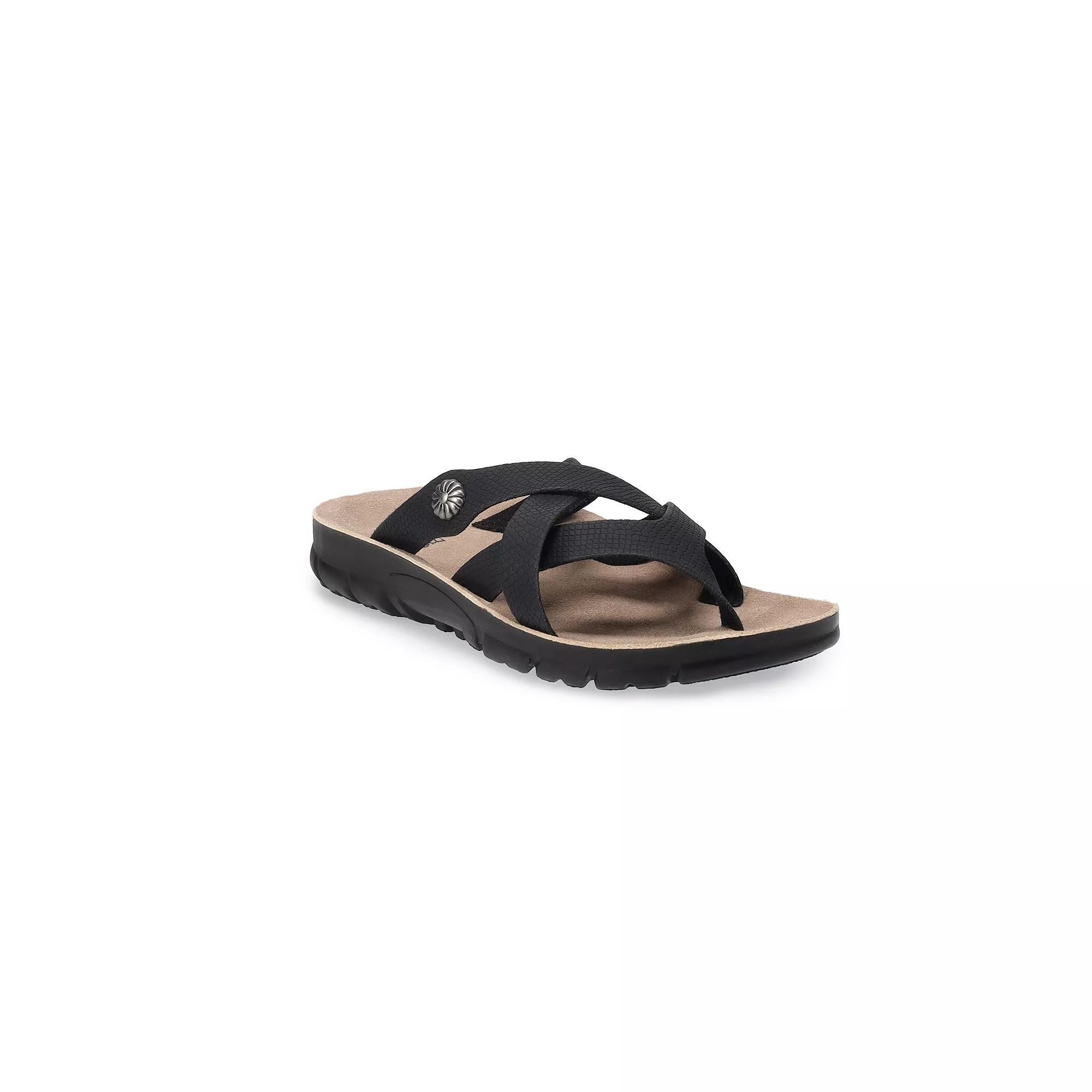 Croft & Barrow® Women's Strappy Sandal, Size: 10, Black Product Image