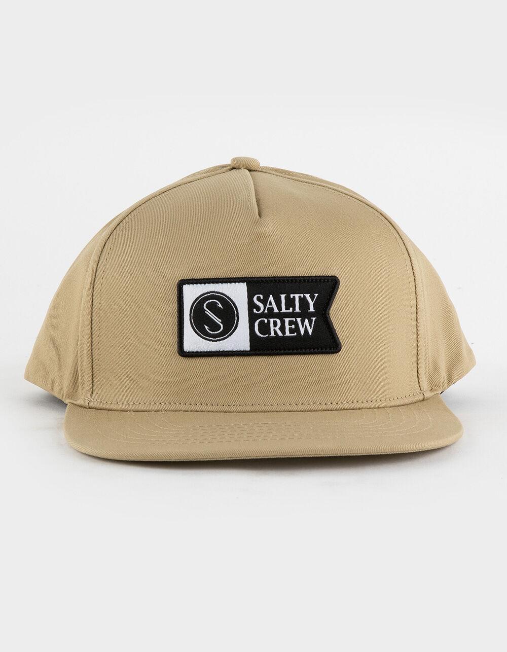 SALTY CREW Alpha Tech 5 Panel Mens Snapback Hat - NATURAL Product Image