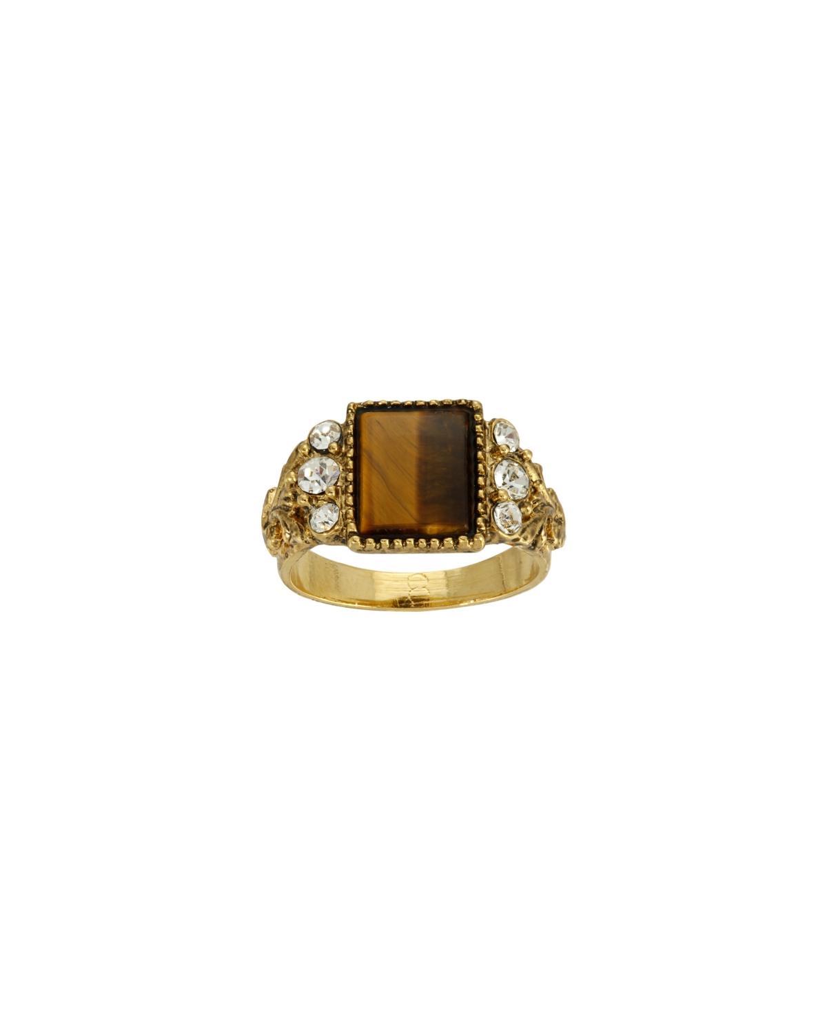 1928 Carnelian Ring, Womens, Gold Orange Product Image