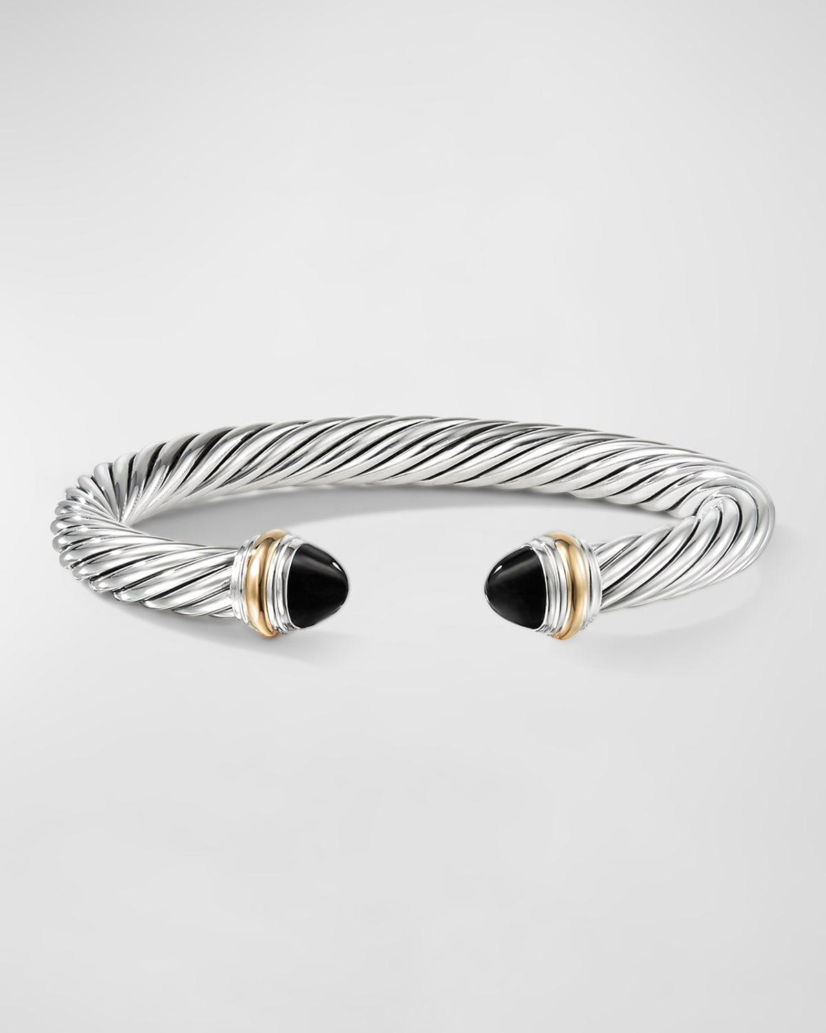 David Yurman Cable Classics Bracelet with Prasiolite and 14K Yellow Gold Product Image