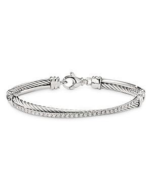 Womens Crossover Bracelet with Diamonds Product Image