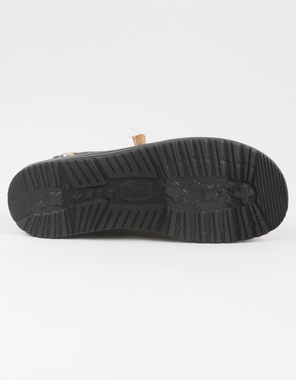 HEY DUDE Wendy Crafted Boho Womens Shoes - BLACK Product Image