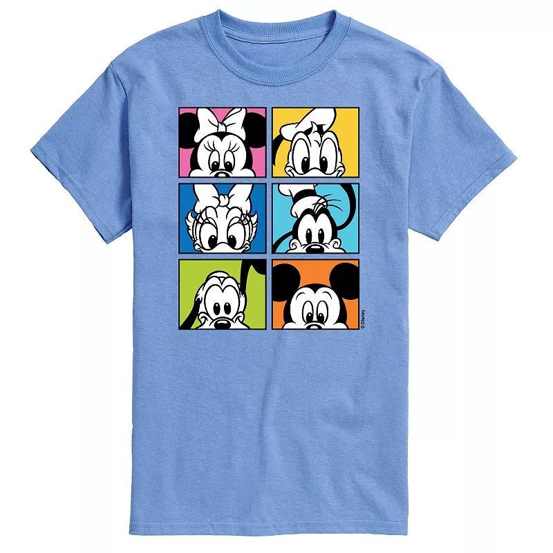 Disney's Mickey Mouse Men's Friends Grid Graphic Tee, Size: Medium, Gray Product Image
