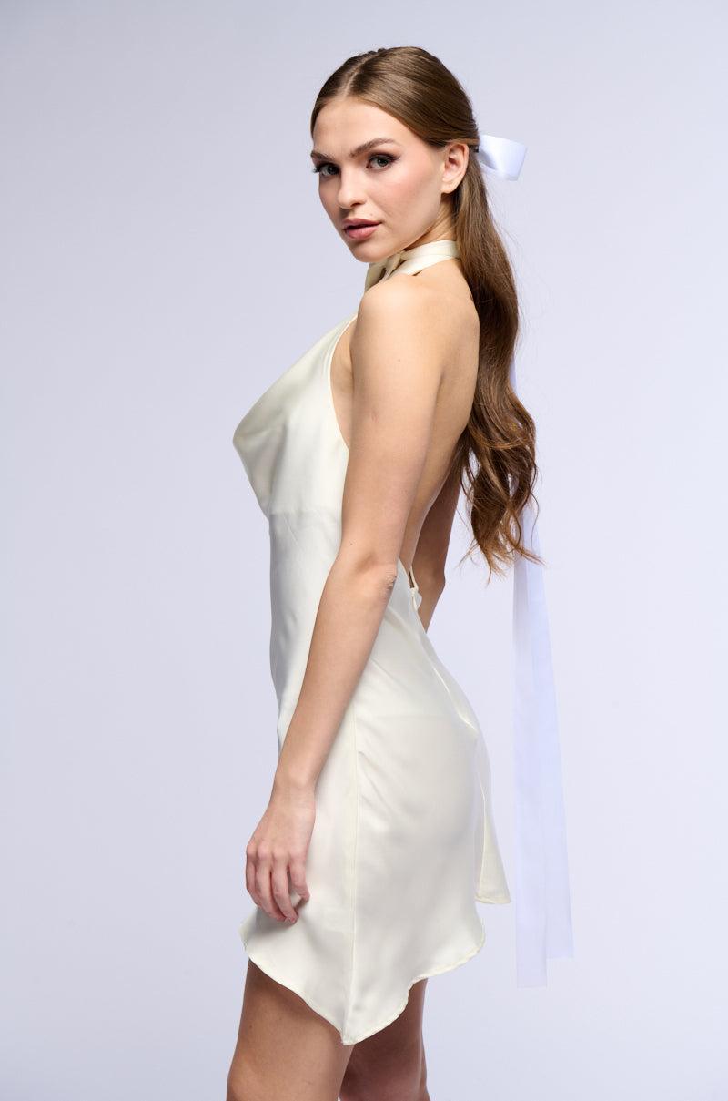 DOLLY SATIN MINI DRESS Product Image