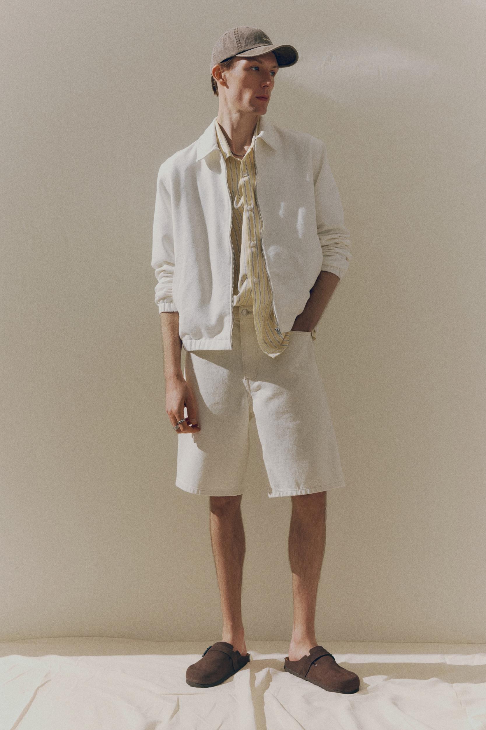 Relaxed Denim Shorts Product Image