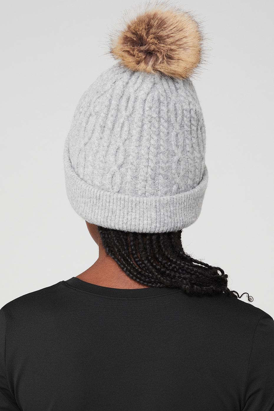 Cable Knit Beanie - Athletic Heather Grey Product Image