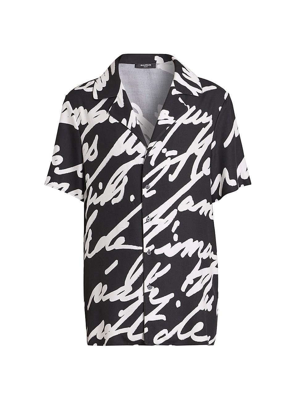 Mens Big Love Letter Short-Sleeve Shirt Product Image
