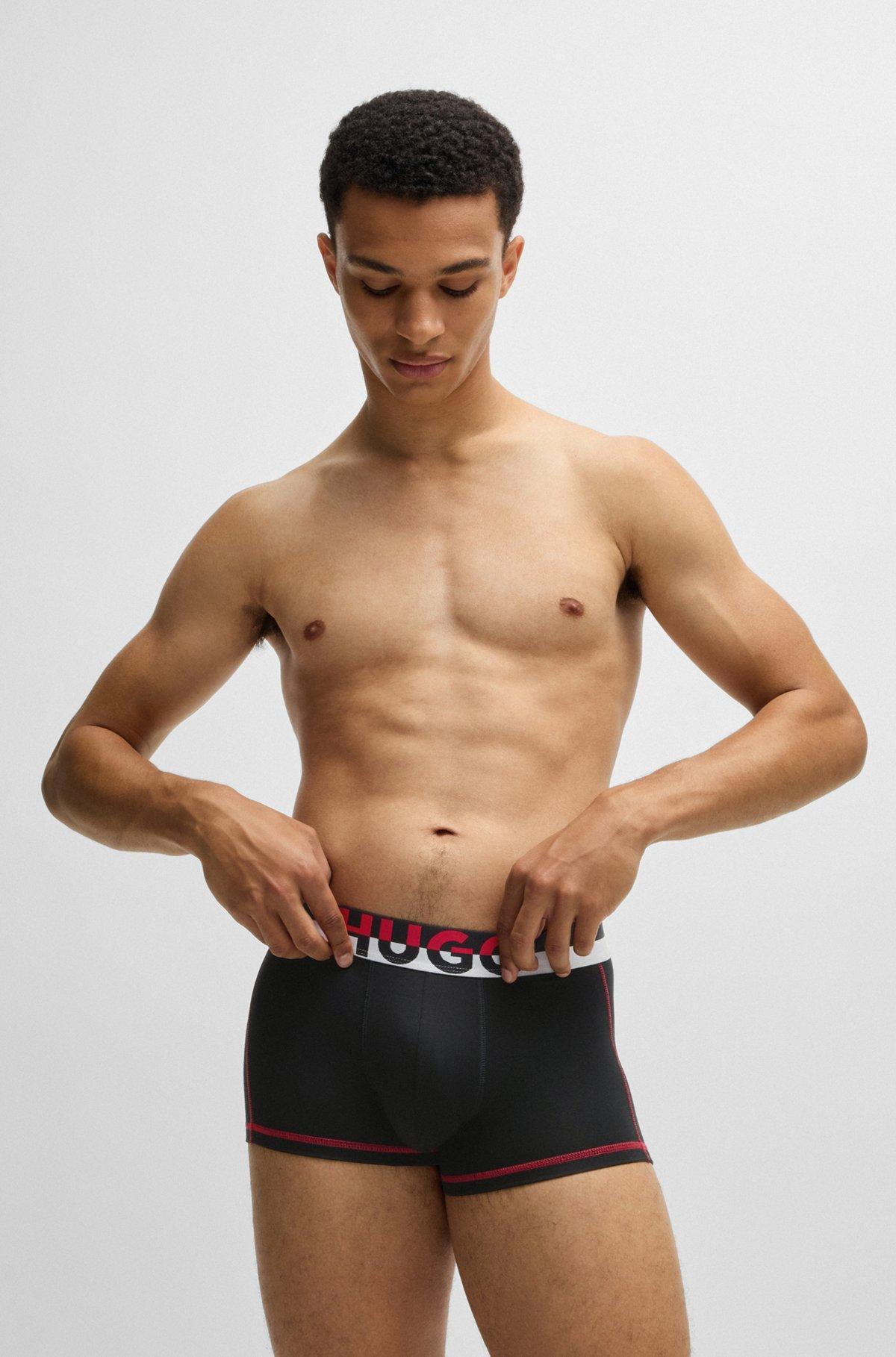 Stretch-jersey trunks with color-block waistband Product Image