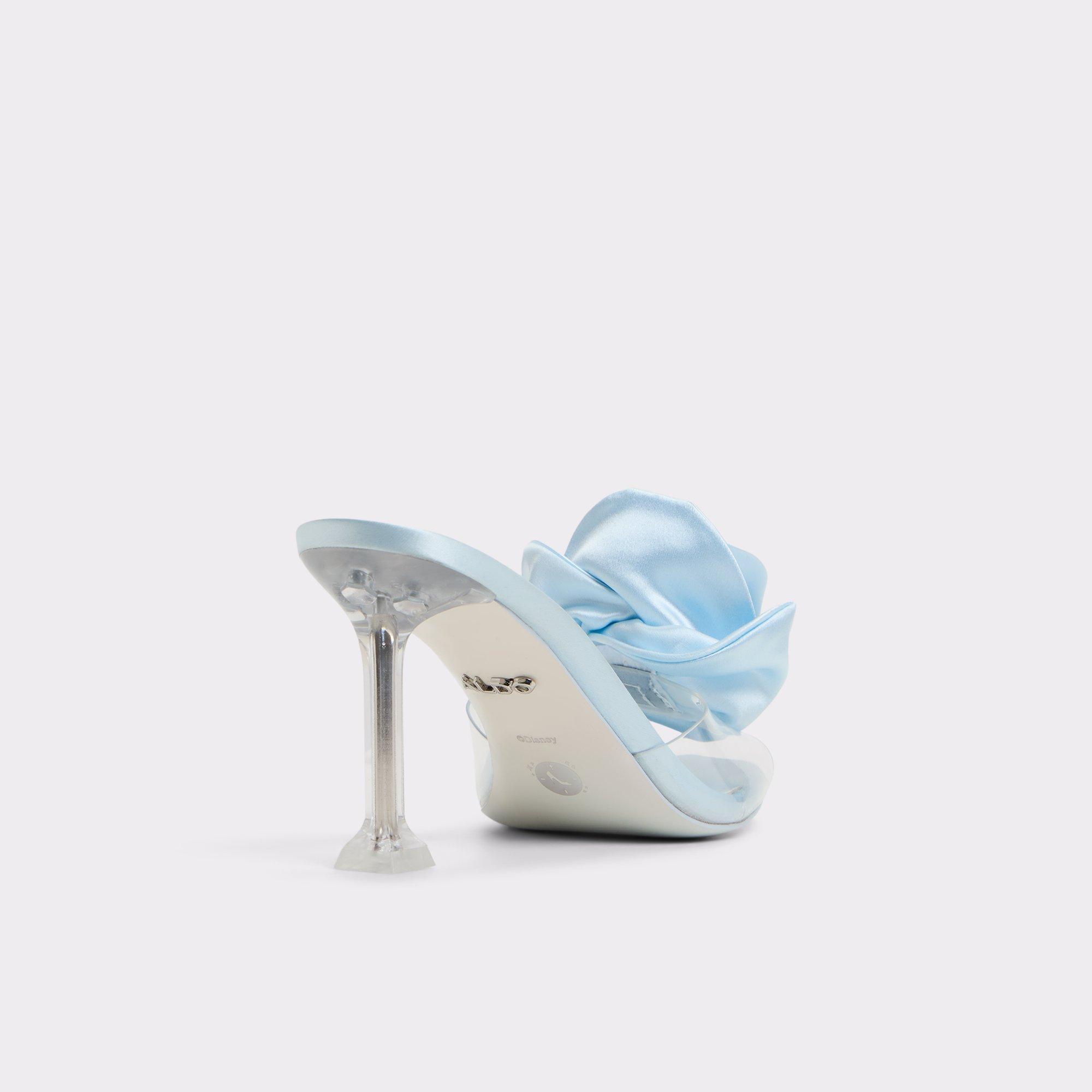 ALDO Cinderellamule - Women's Heeled Mules Sandals - Blue, Size 8.5 Product Image