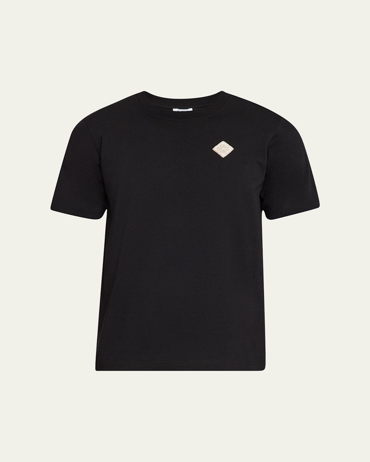 Men's Embellished Patch T-Shirt Product Image