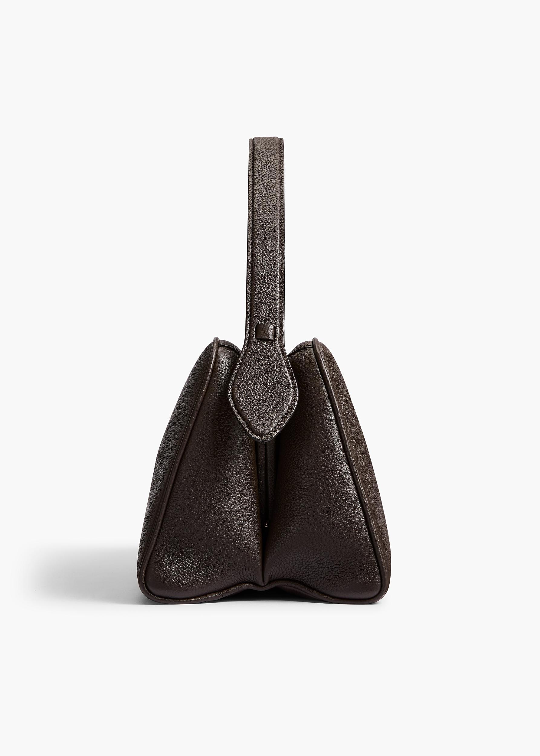 Cate Bag in Dark Brown Pebbled Leather Product Image