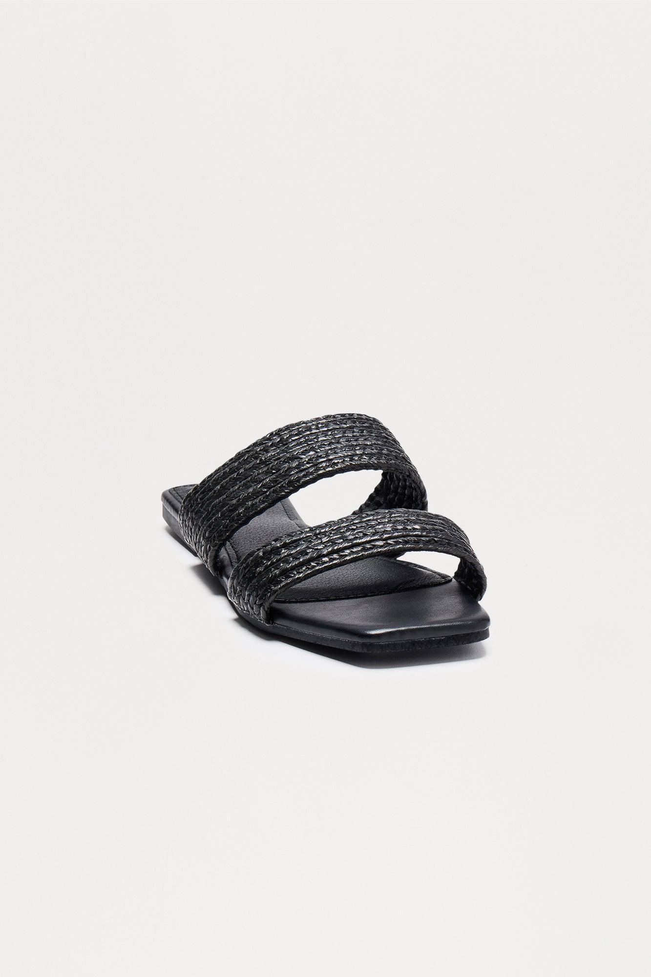 Mahi Slip On Sandals - Black Product Image