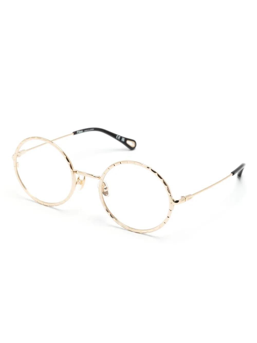 CHLOÉ Round-frame Glasses In Gold Product Image