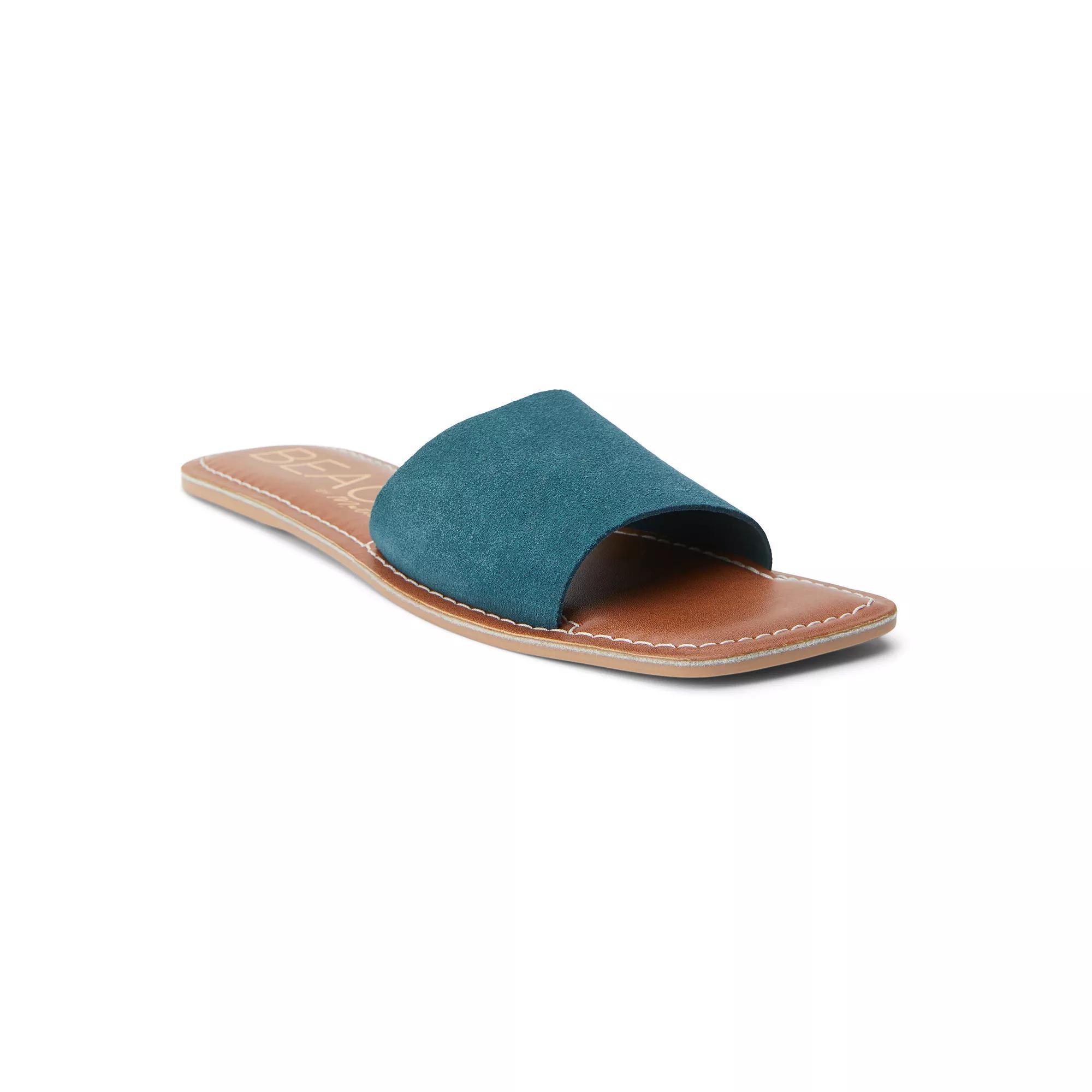 Beach by Matisse Bali Women's Suede Slide Sandals, Size: 6, Blue Product Image