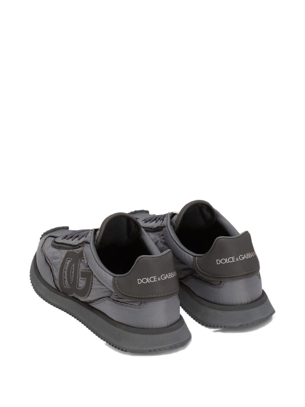 logo-patch panelled sneakers Product Image