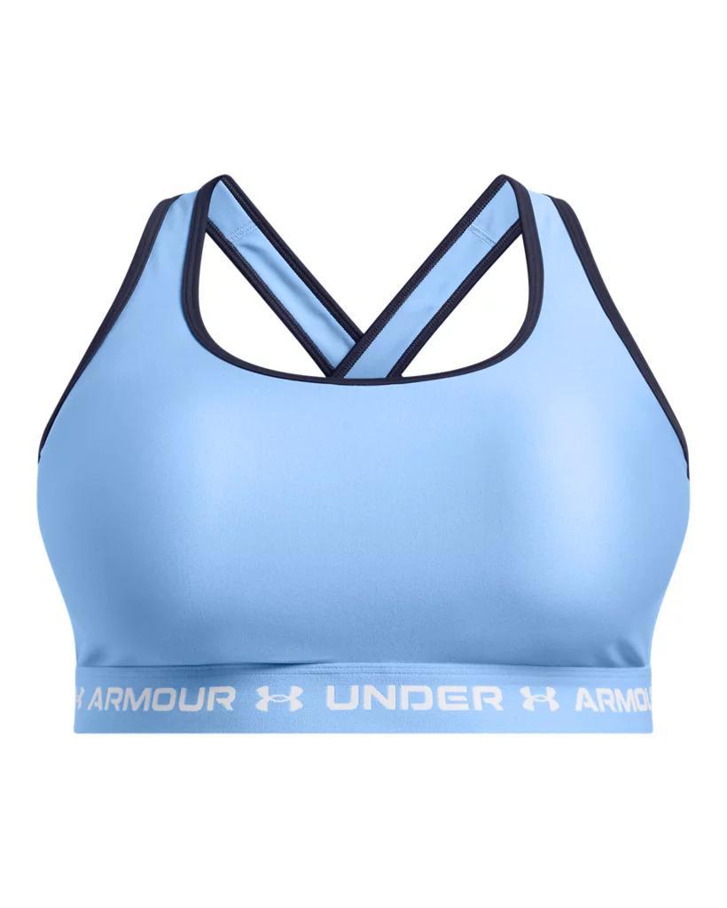 Under Armour Crossback 2.0 Medium-Impact Sports Bra, Women's, Size: XL, Rebel Dark Pink Product Image