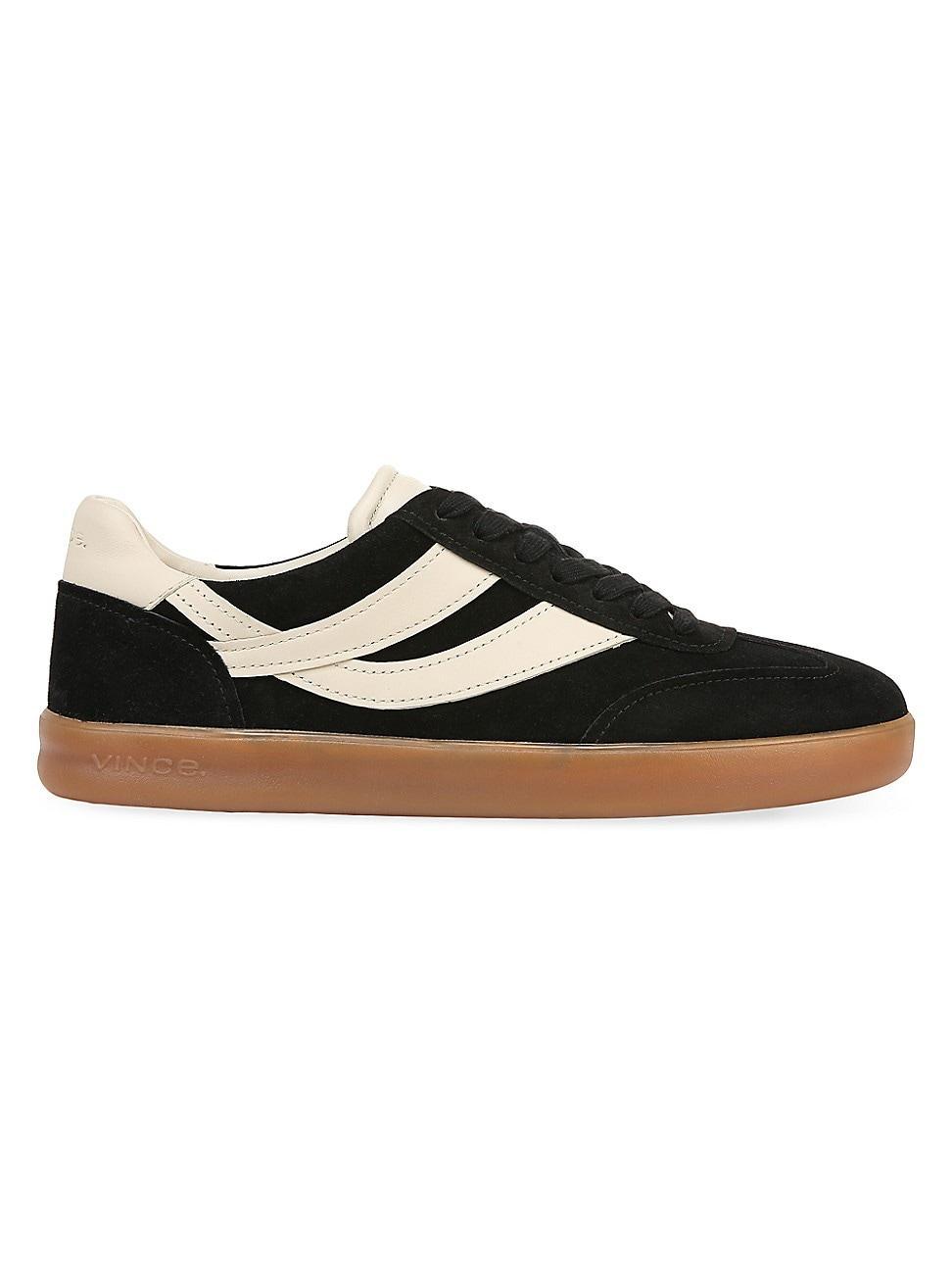 Vince Mens Oasis Leather Lace Up Sneakers Product Image