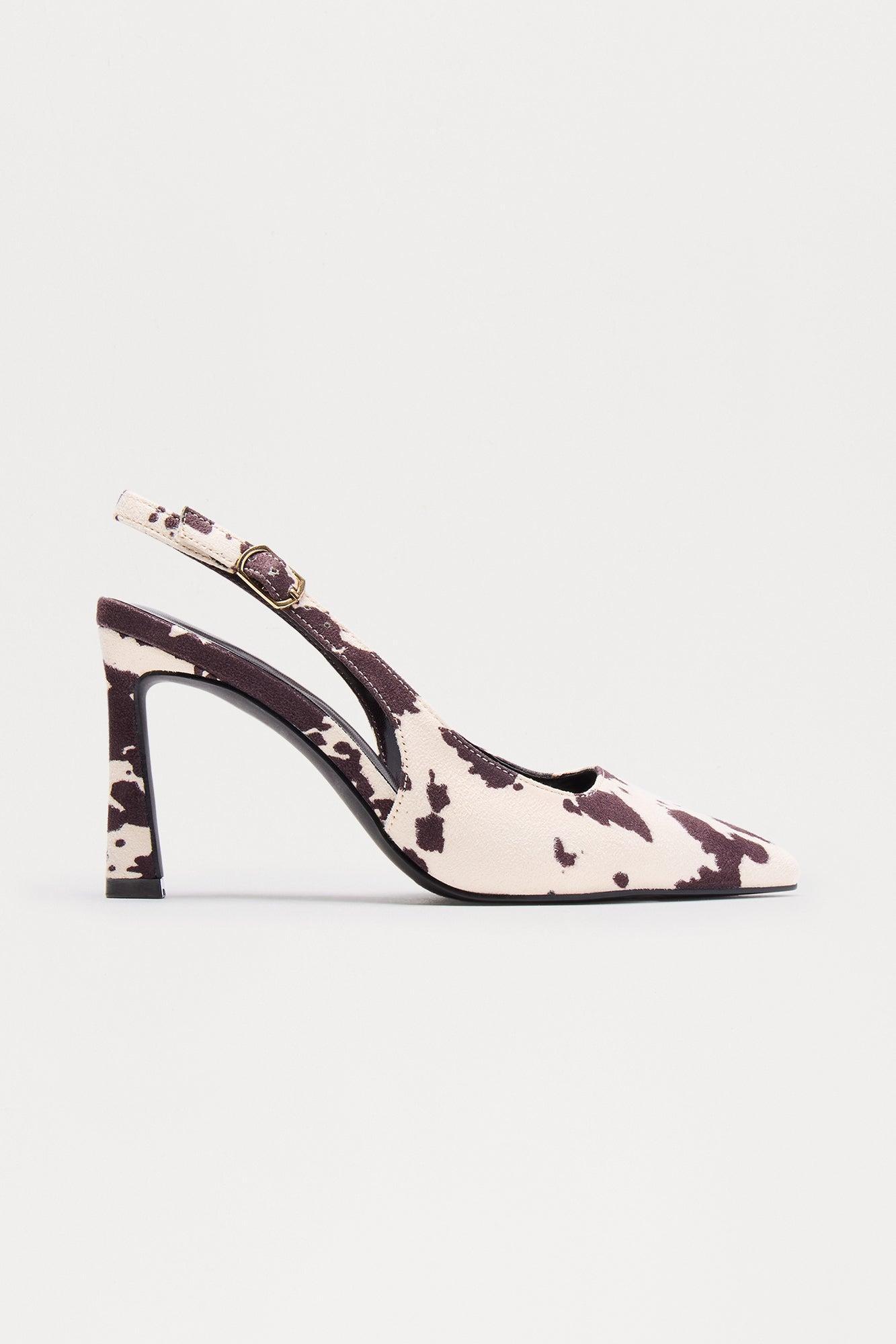 Samantha Slingback Pumps - Brown/combo Product Image