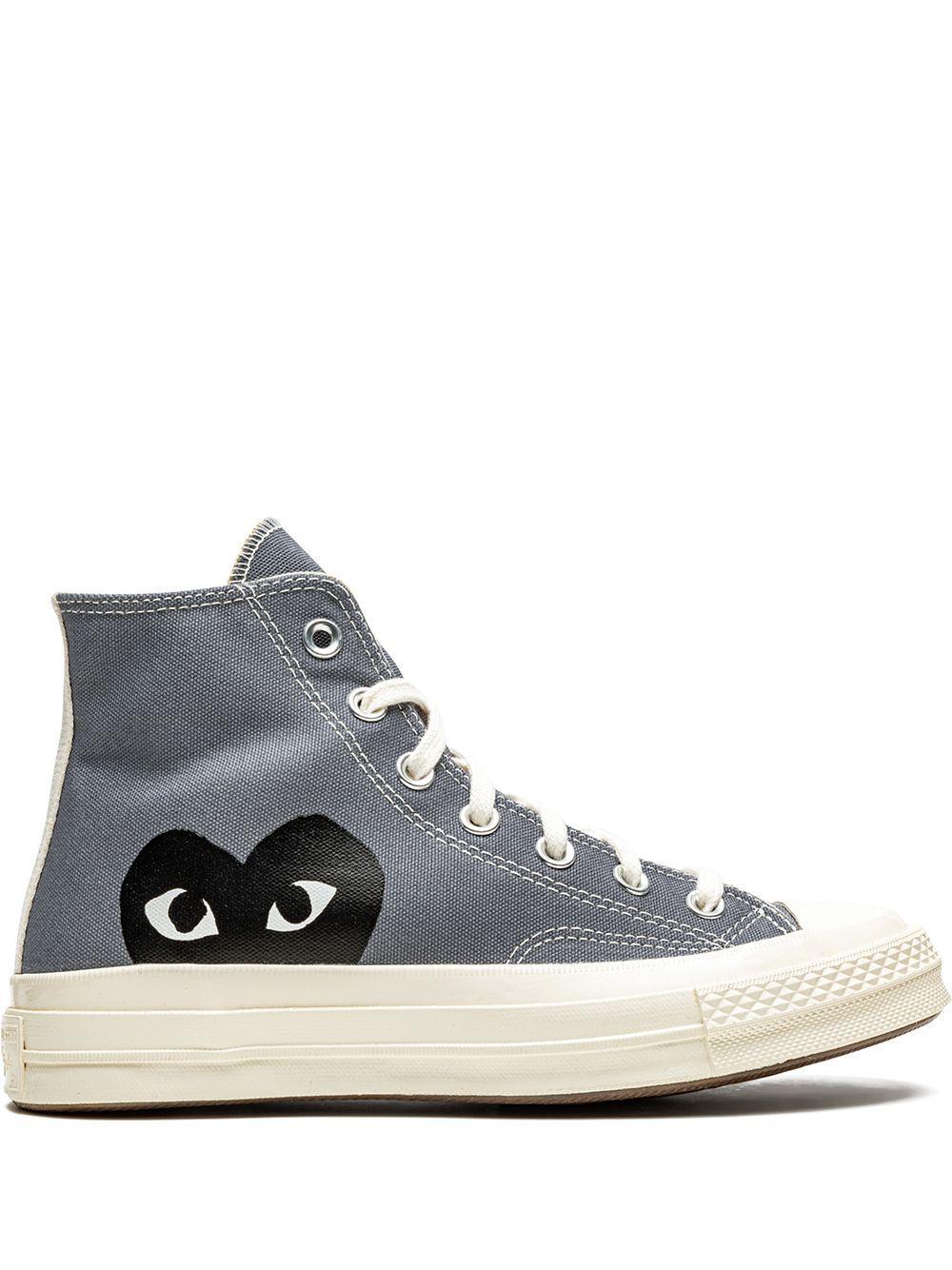 x Comme Des Garçons Play Chuck 70 Hi "Steel Gray" sneakers Product Image