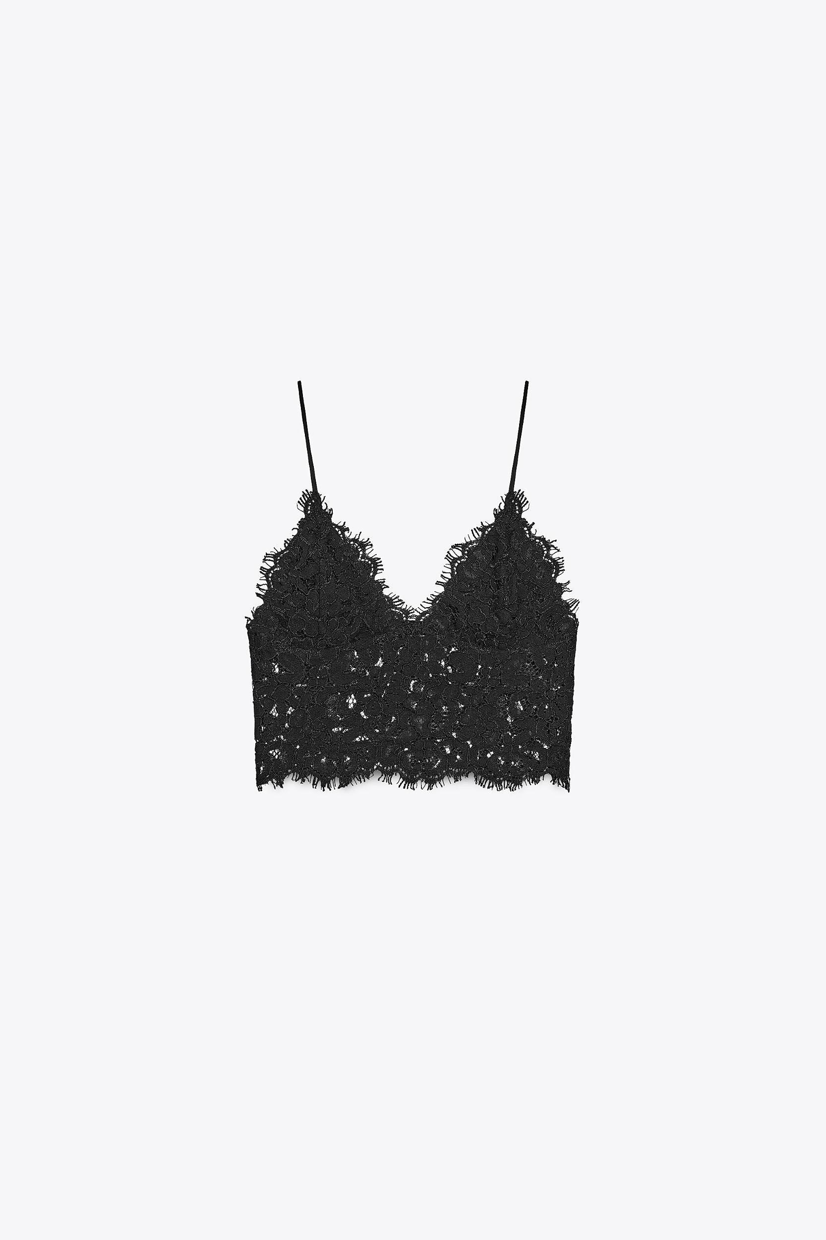 EMBROIDERED CROPPED TOP Product Image