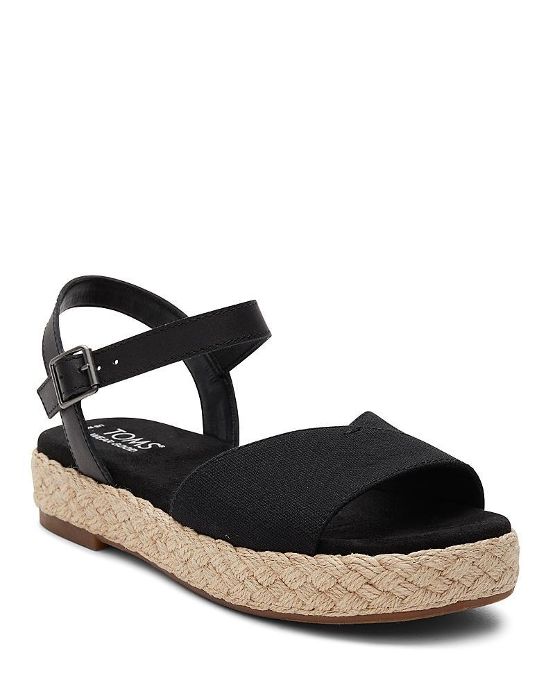 Toms Womens Abby Ankle Strap Espadrille Platform Sandals Product Image