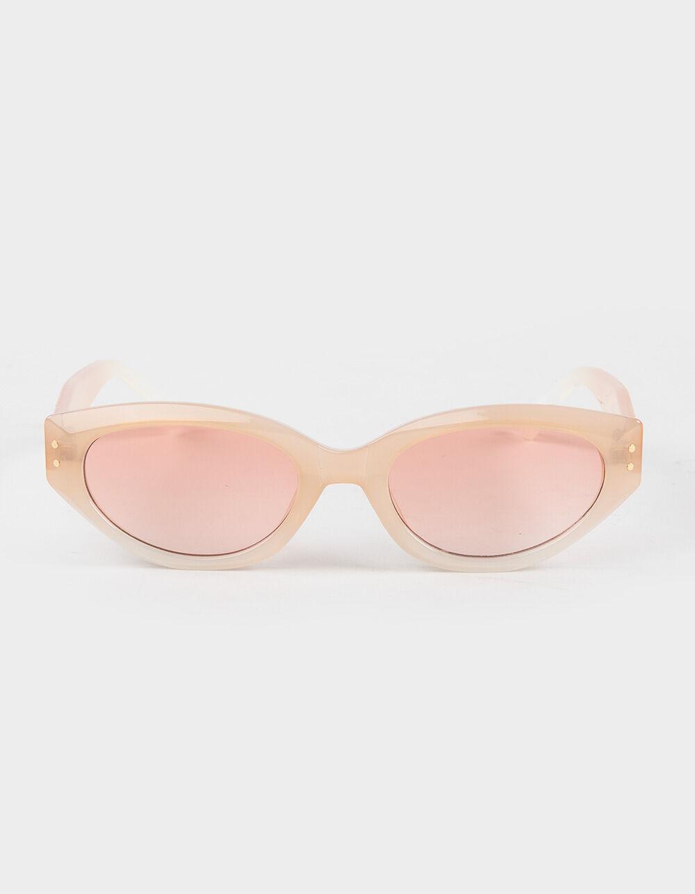 RSQ Oval Cat Eye Ombre Sunglasses - PINK COMBO Product Image