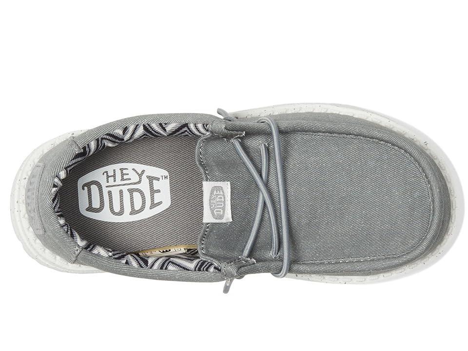 Hey Dude Kids Wally Canvas (Toddler) (Grey) Men's Shoes Product Image