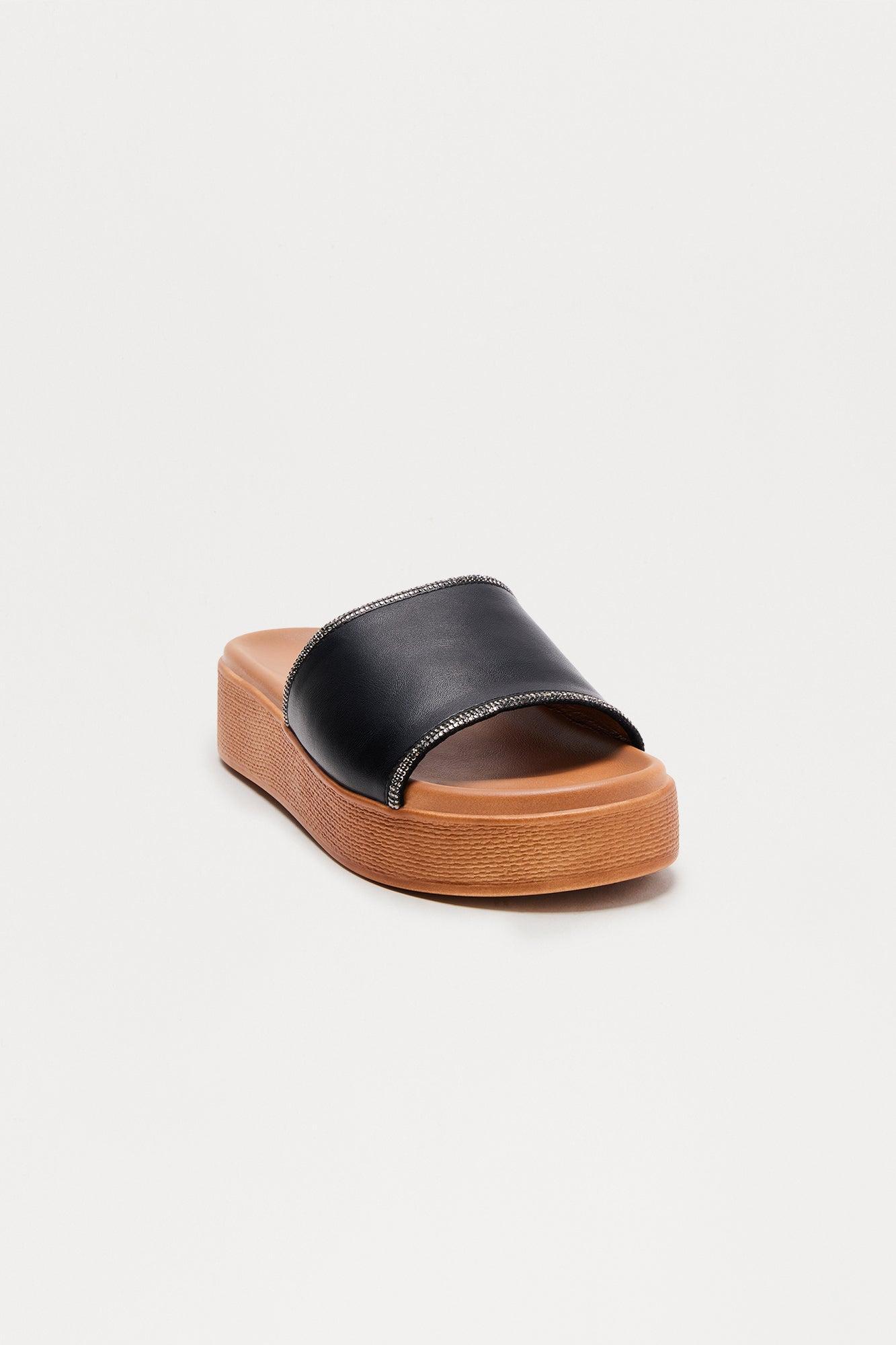 Koryn Platform Sandals - Black Product Image