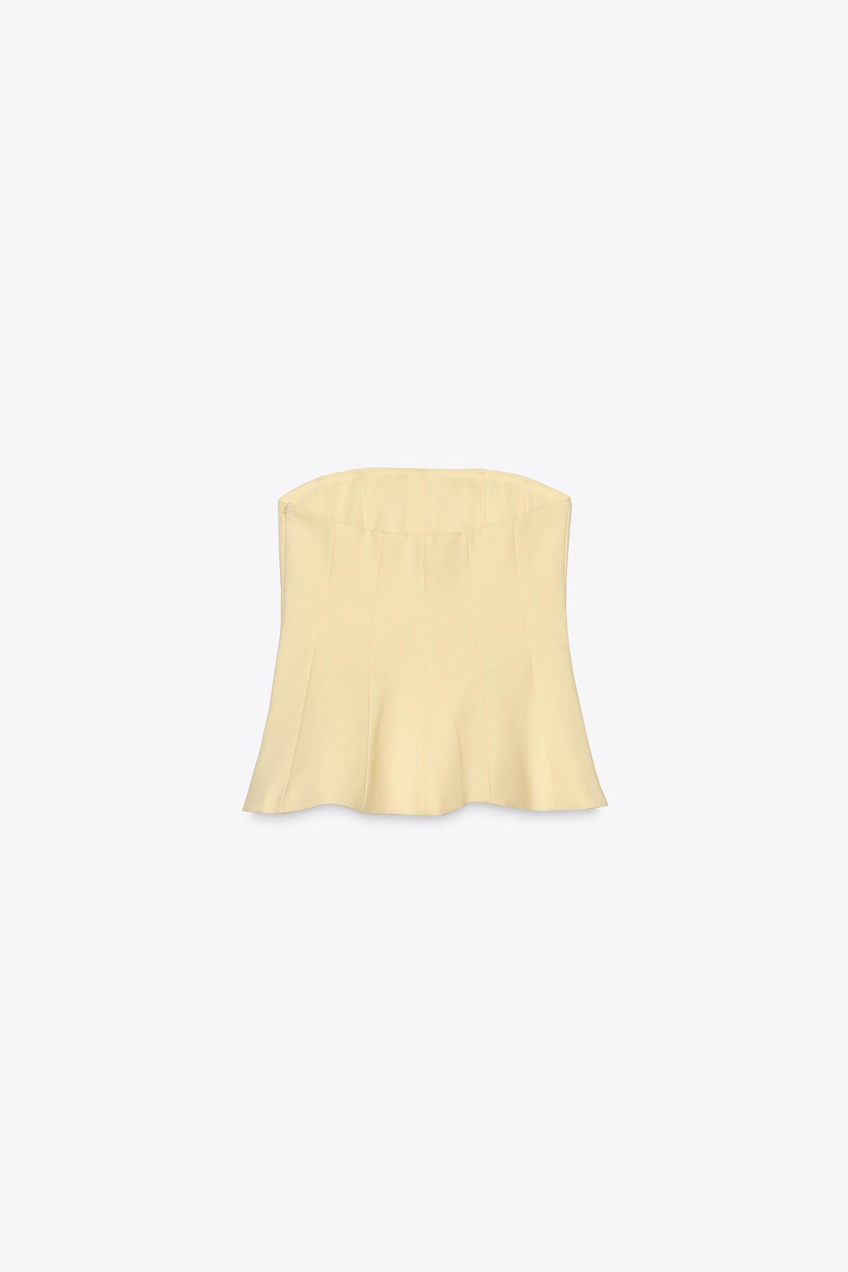 PEPLUM BANDEAU TOP Product Image