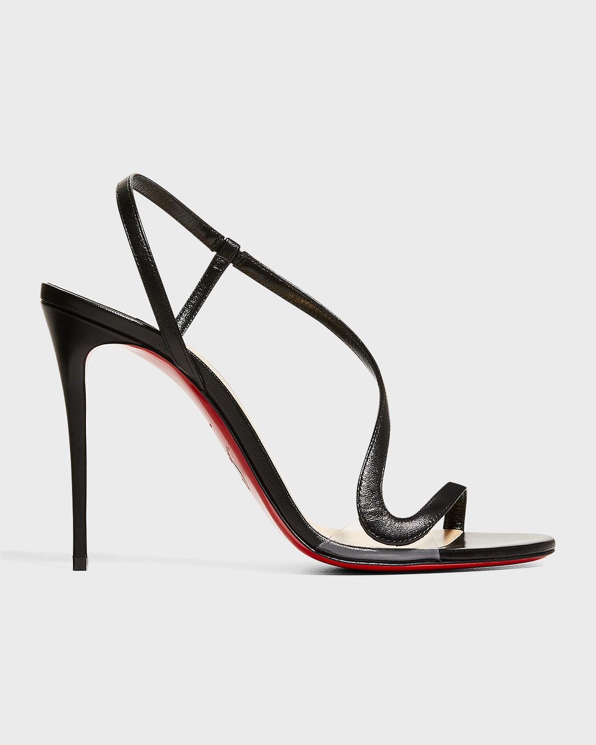 Rosalie Leather Red Sole Stiletto Sandals Product Image