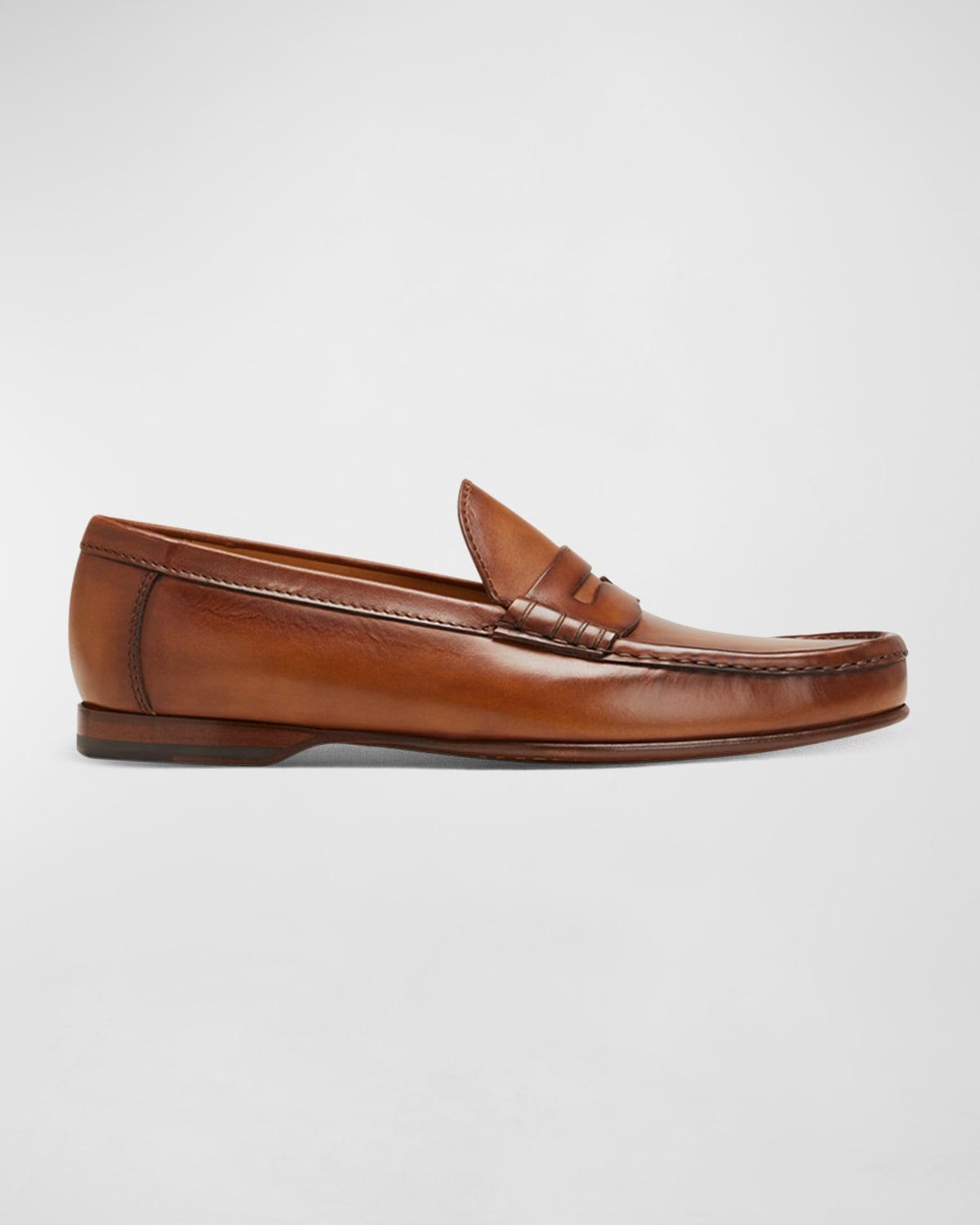 Saffiano Leather Penny Loafer Product Image