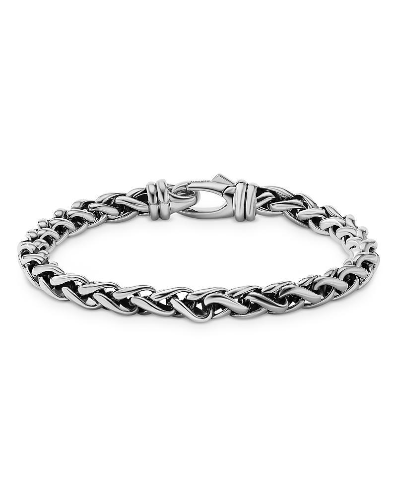 David Yurman Mens Sterling Silver Wheat Chain Link Bracelet, 6mm Product Image